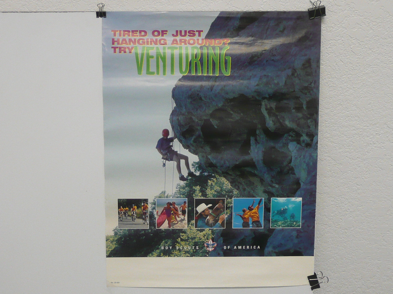 Tired of Just Hanging Around?  Try Venturing, Recruiting Poster, 17" x 22", #P20