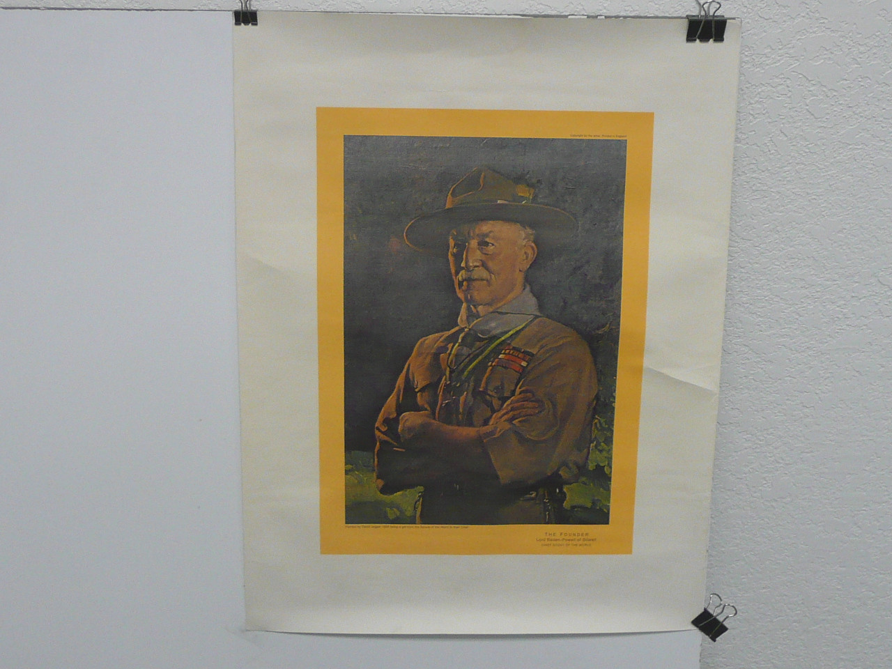 "The Founder" Poster of Baden Powell, 17" x 22", #P27