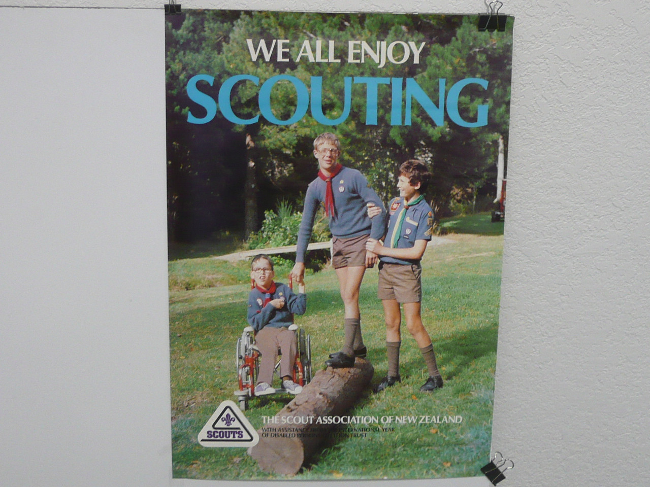 We All Enjoy Scouting, New Zealand Recruiting Poster, 16.5" x 23", #P32