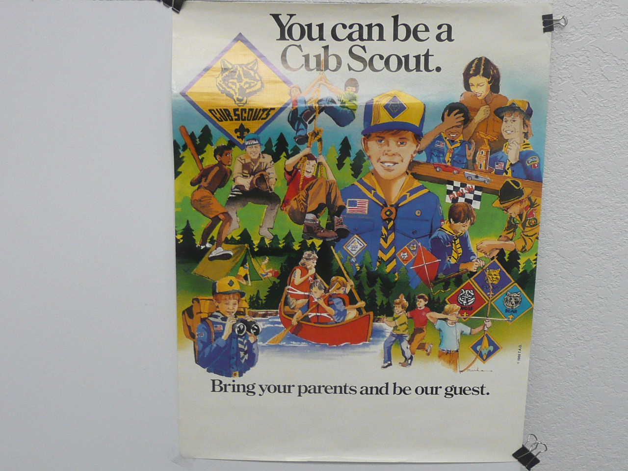 You Can Be a Cub Scout, Recruiting Poster, 1988, 17." x 22", #P37