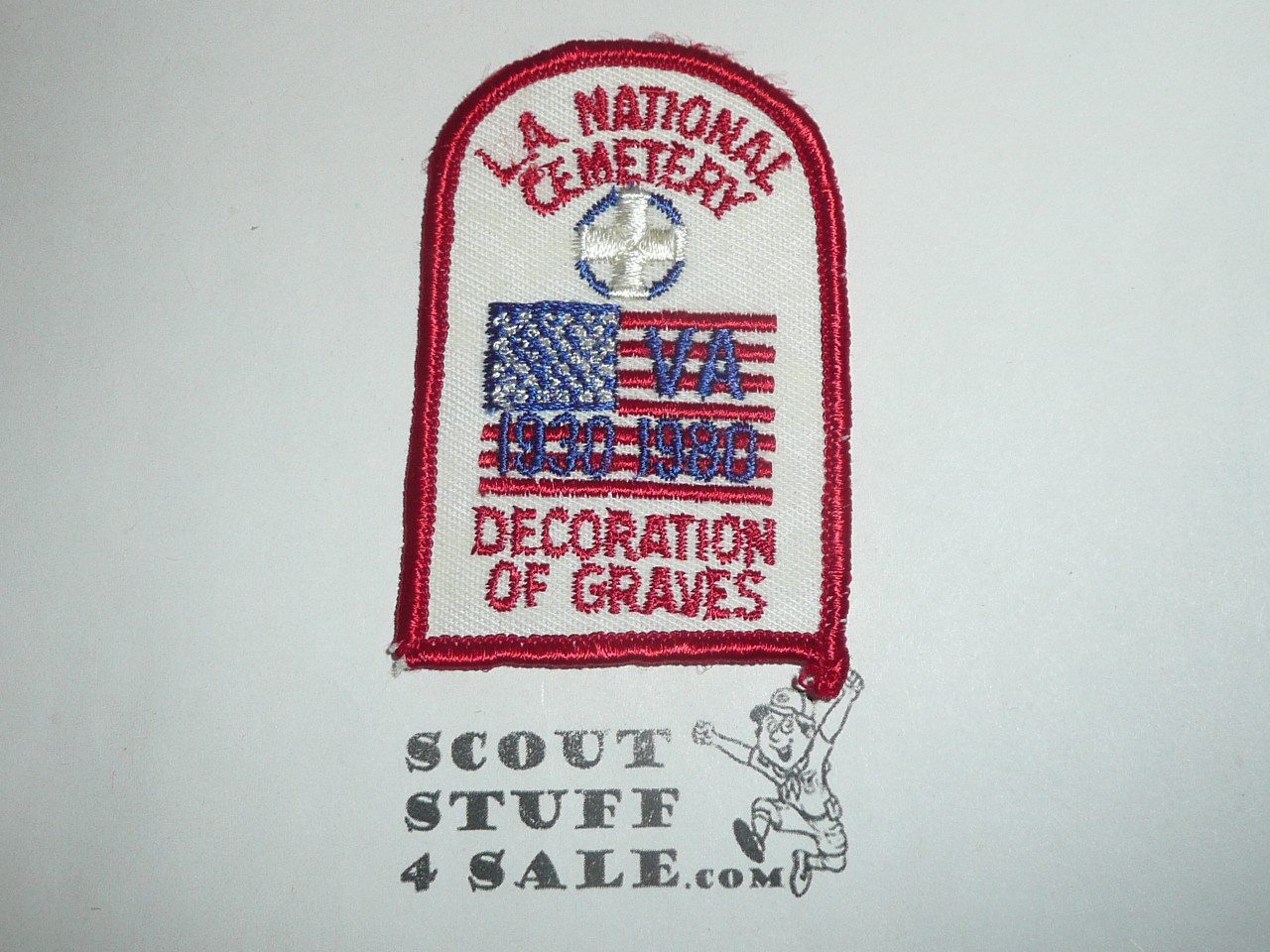 Los Angeles National Cemetery Grave Decoration Patch, Los Angeles Area and Western Los Angeles County Councils, 1980
