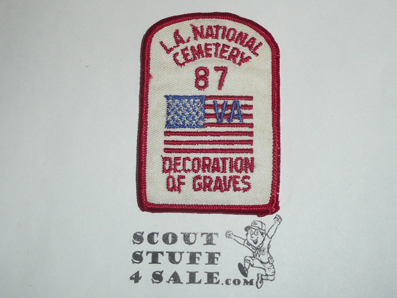 Los Angeles National Cemetery Grave Decoration Patch, Los Angeles Area and Western Los Angeles County Councils, 1987