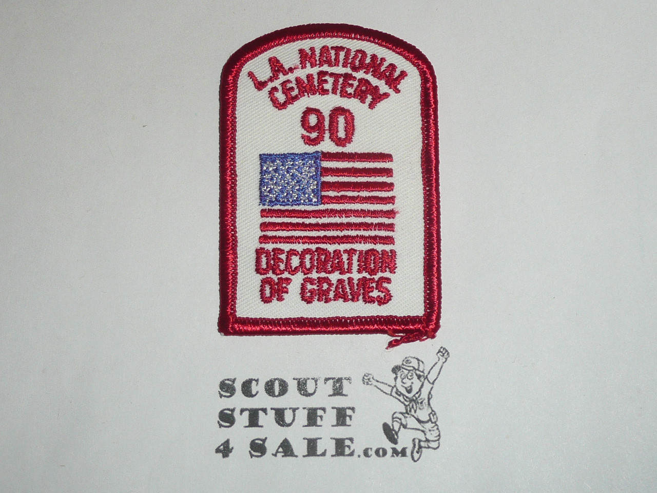 Los Angeles National Cemetery Grave Decoration Patch, Los Angeles Area and Western Los Angeles County Councils, 1990