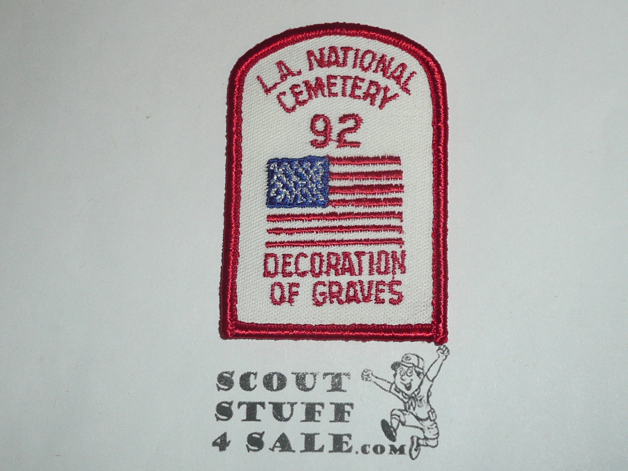 Los Angeles National Cemetery Grave Decoration Patch, Los Angeles Area and Western Los Angeles County Councils, 1992