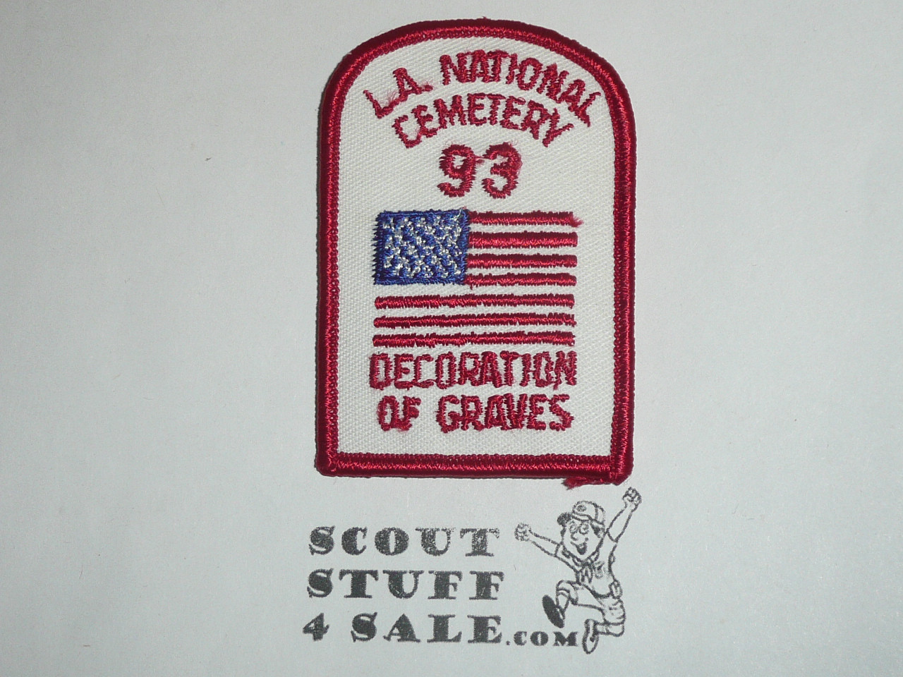 Los Angeles National Cemetery Grave Decoration Patch, Los Angeles Area and Western Los Angeles County Councils, 1993