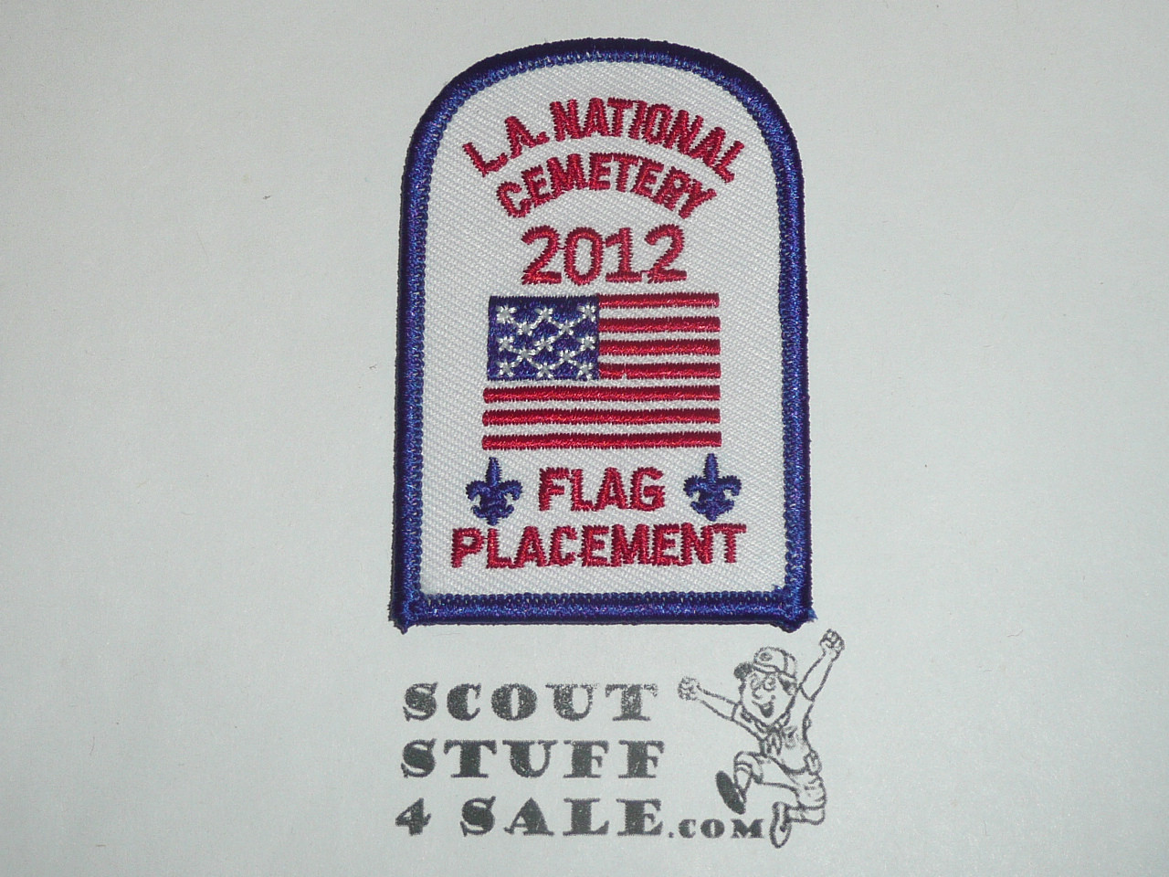 Los Angeles National Cemetery Flag Placement Patch, Los Angeles Area and Western Los Angeles County Councils, 2012
