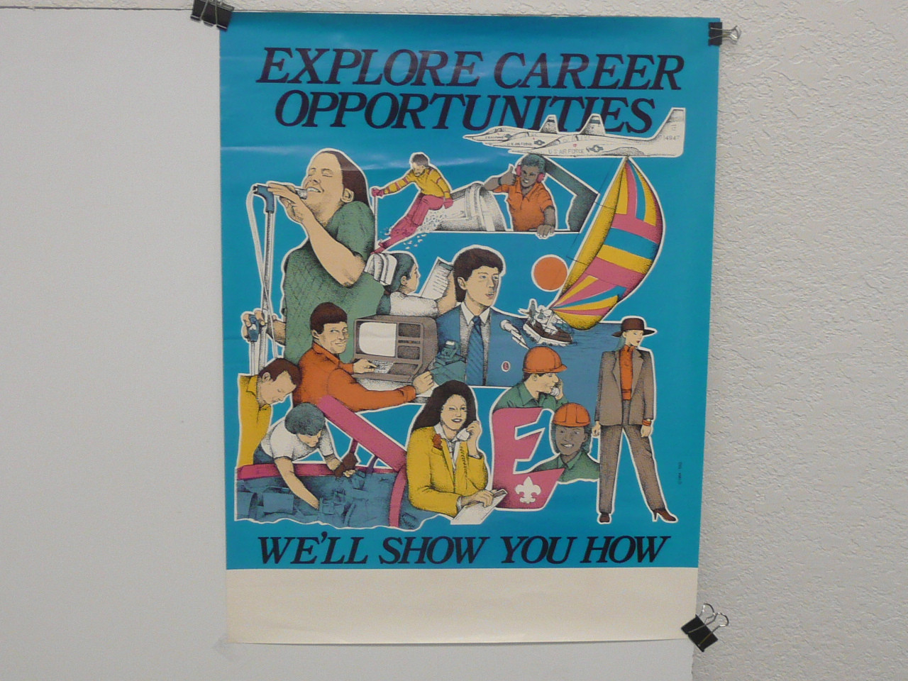 Explore Career Opportunities, Exploring Recruiting Poster, 1984, 17." x 22", #P39
