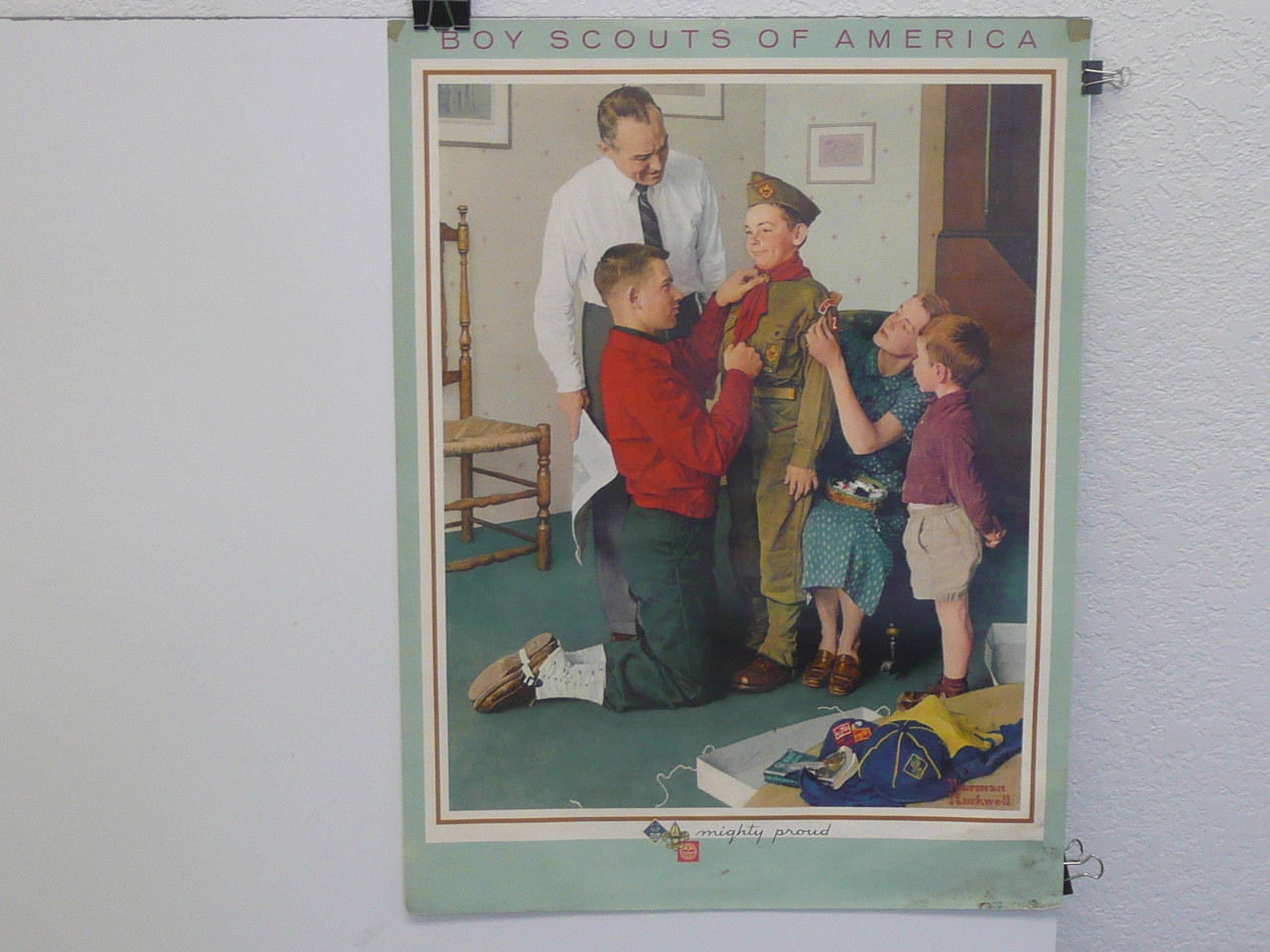 Mighty Proud by Norman Rockwell Poster, 16" x 21", #P40