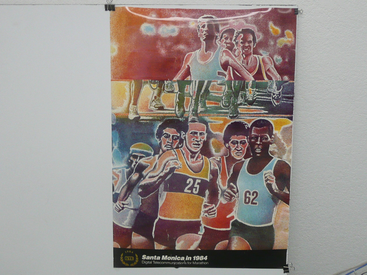 1984 Olympic Games GTE Marathon Poster, 24" x 36", P55