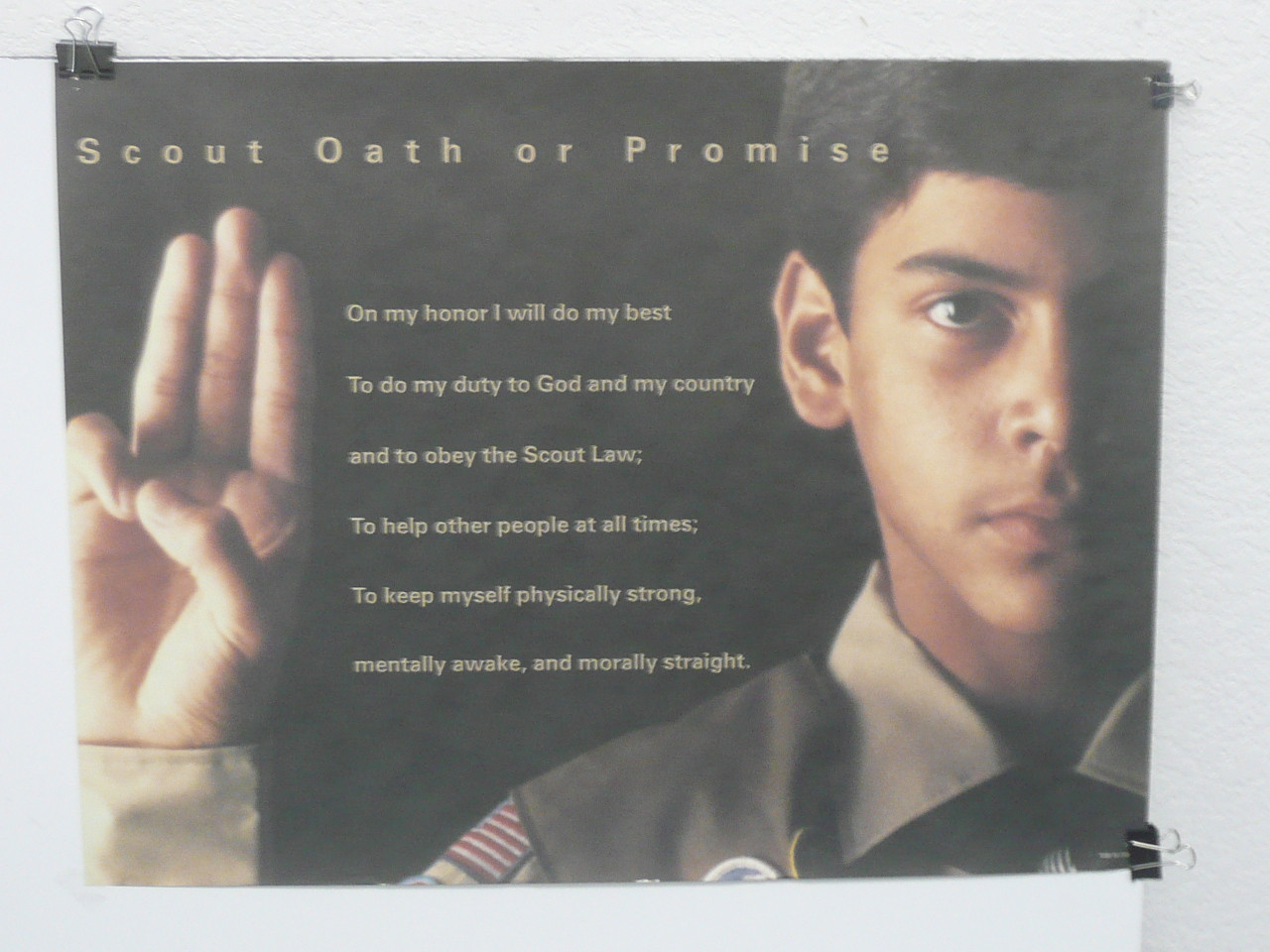 Boy Scout Oath Poster, 19.5" x 26", #P59