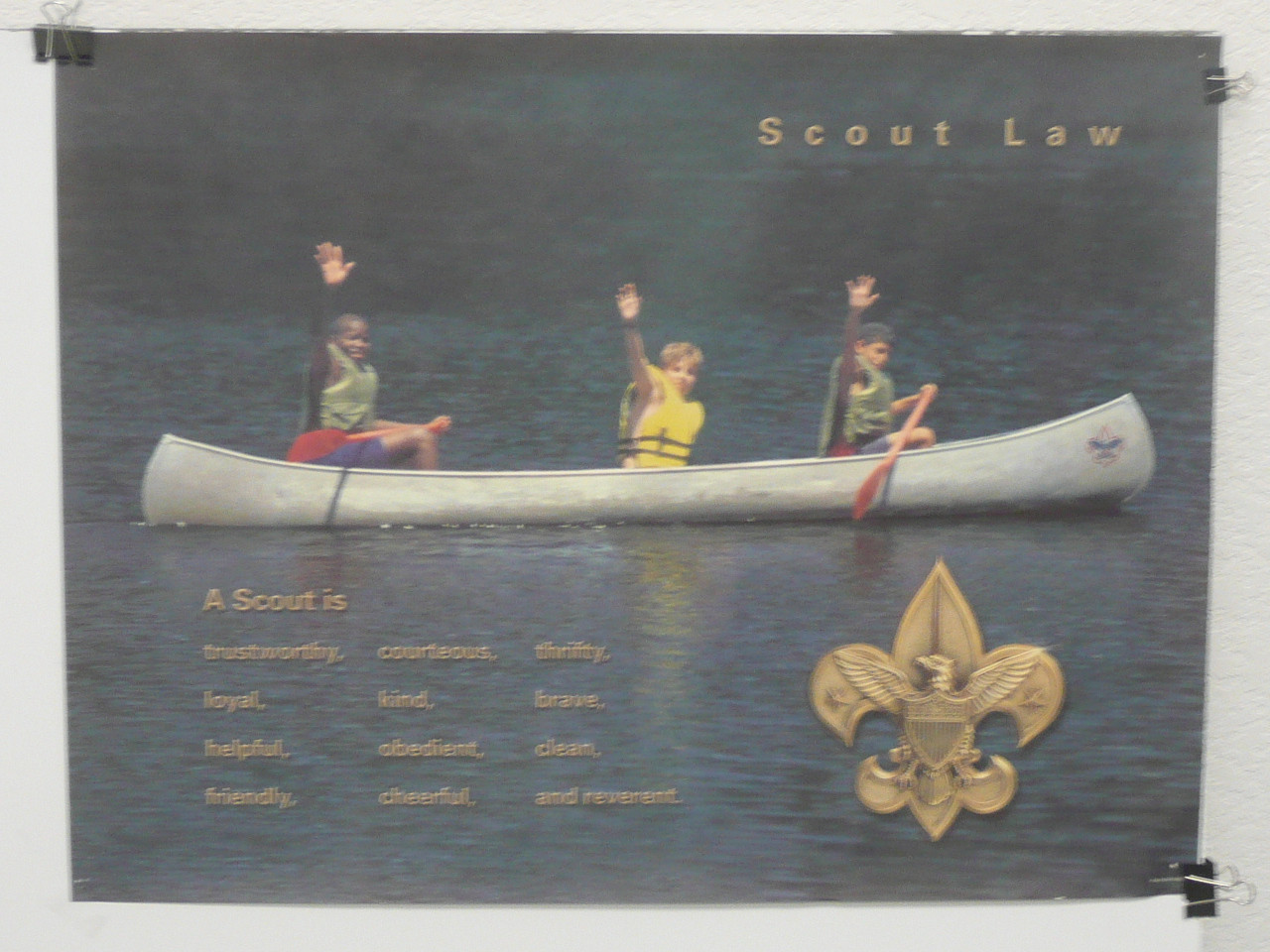 Boy Scout Law Poster, 19.5" x 26", #P61