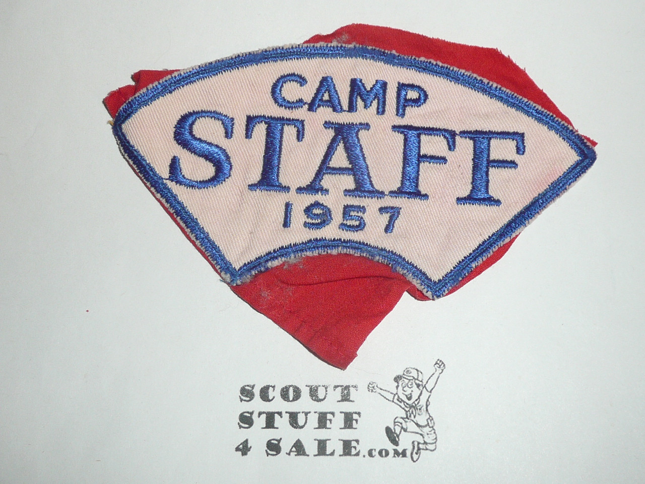 Generic Boy Scouts of America Camp Staff 1957 Patch, sewn to cloth