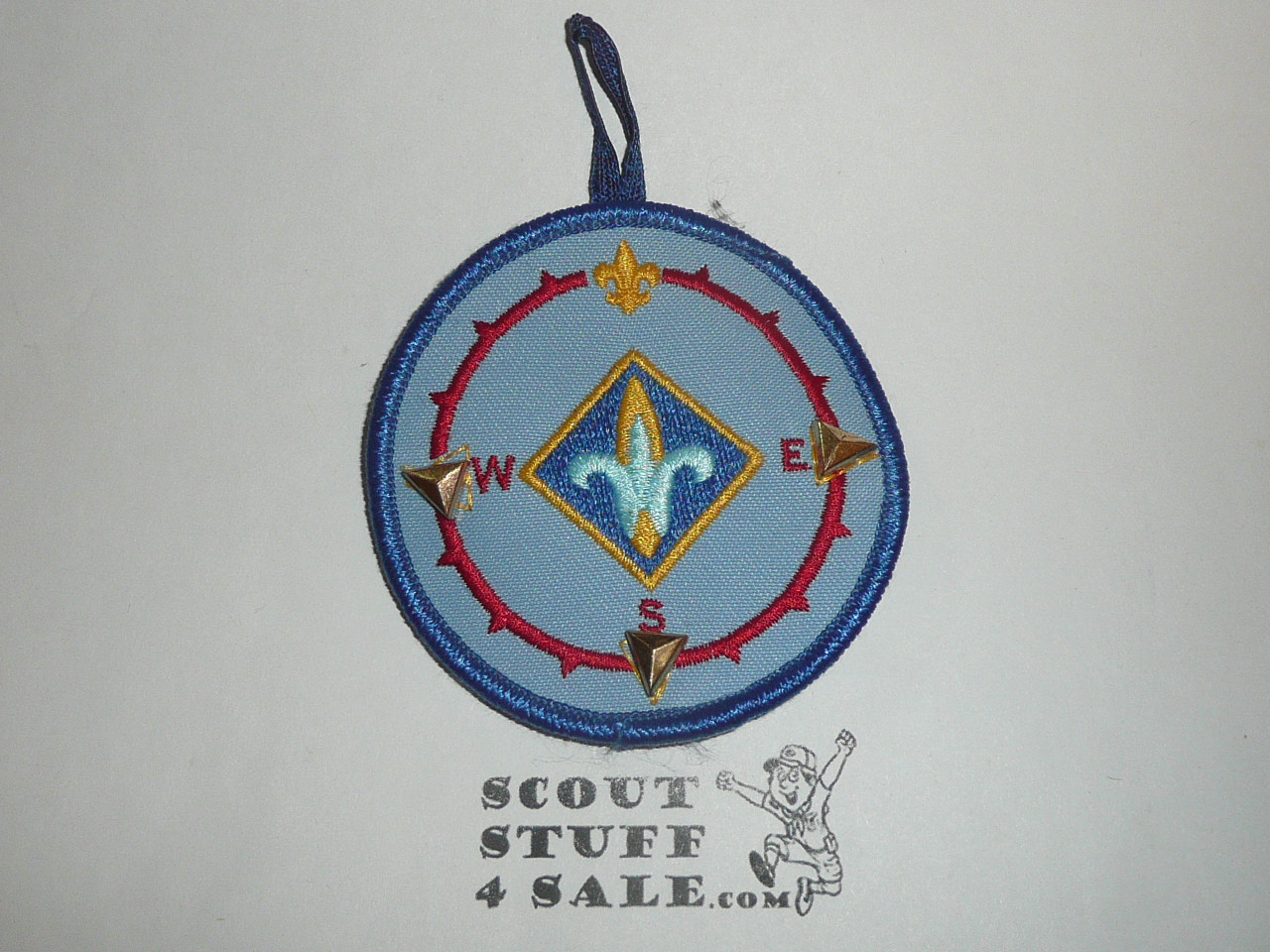 Cub Scout Compass Patch with three pins, Generic BSA Cub Scout Patch