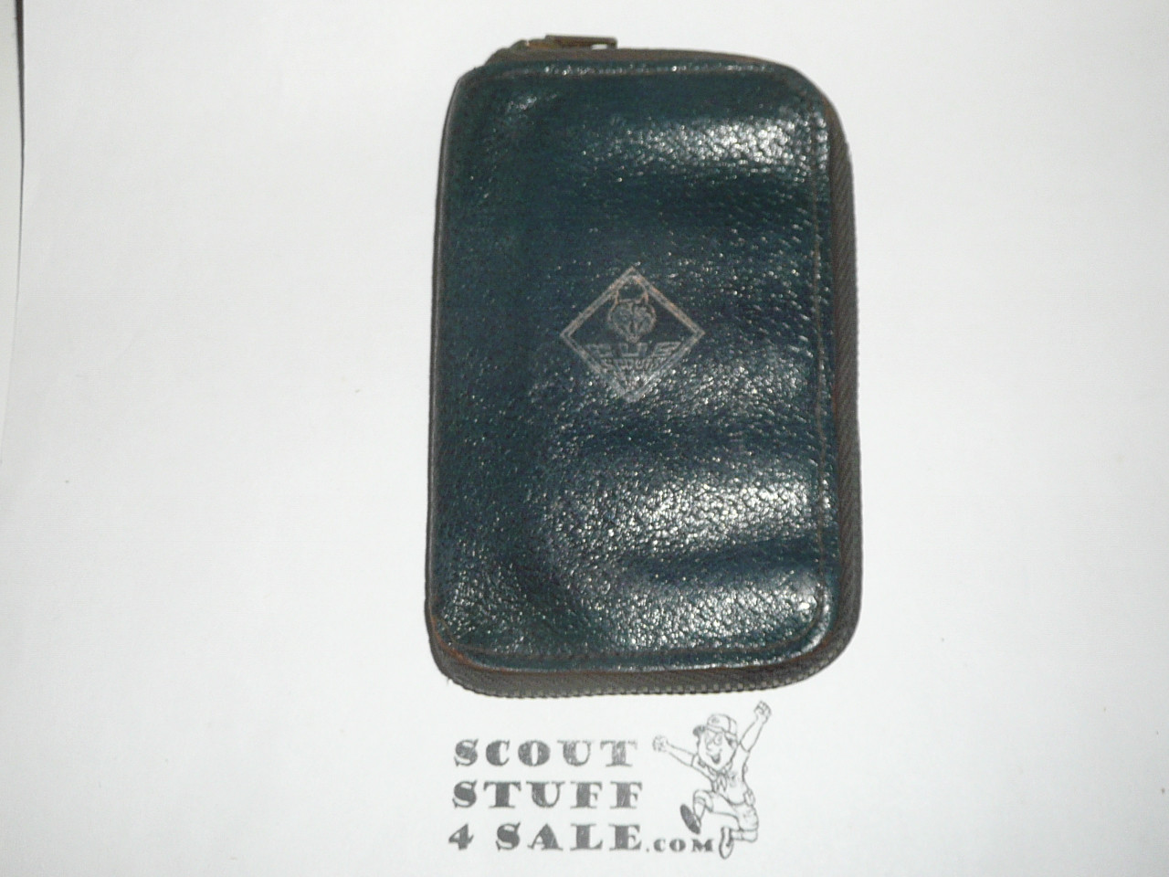1960's Cub Scout Leather Coin Purse, used