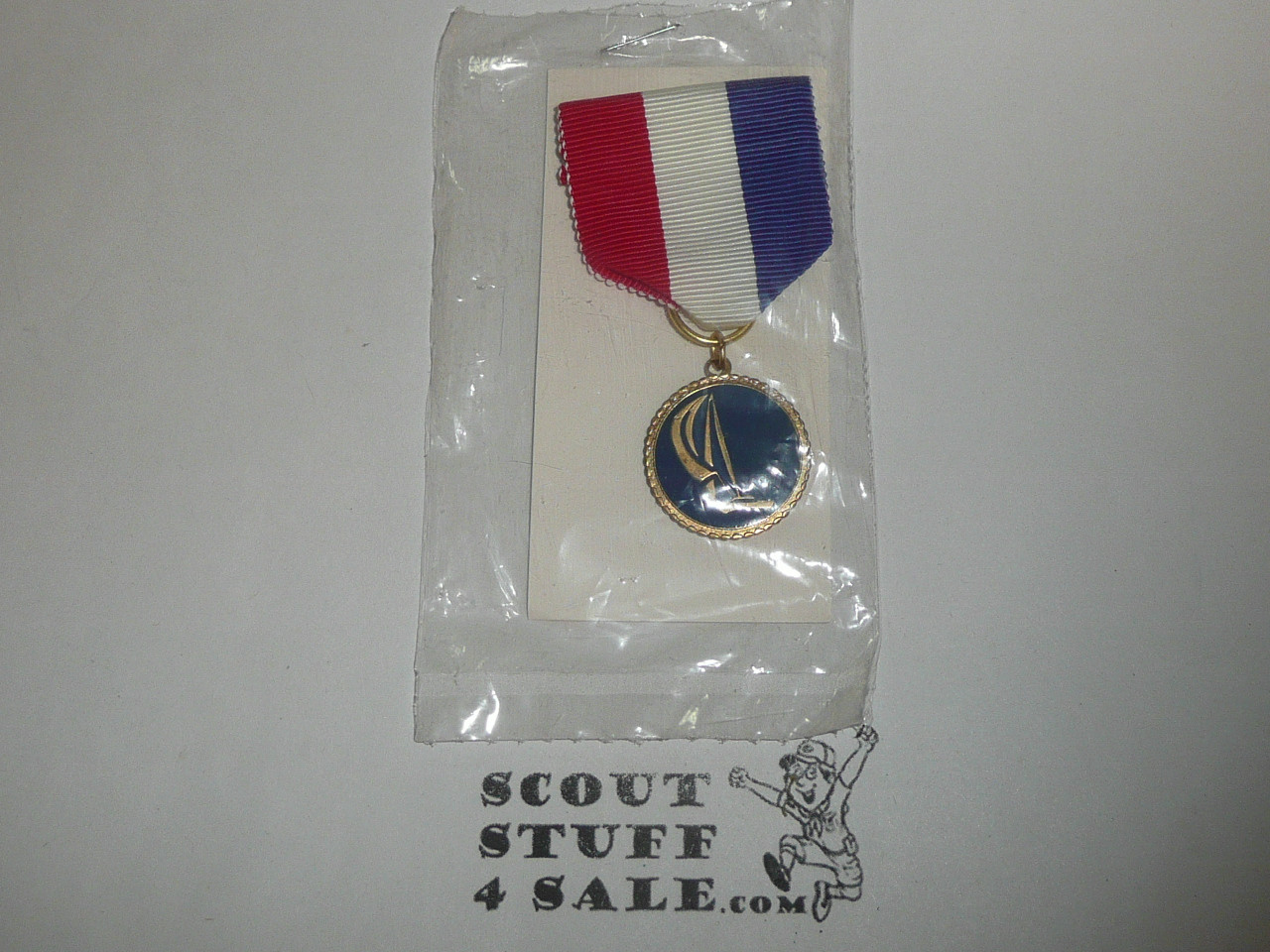 Cub Scout Blue Enamel Raingutter Regatta Medal
