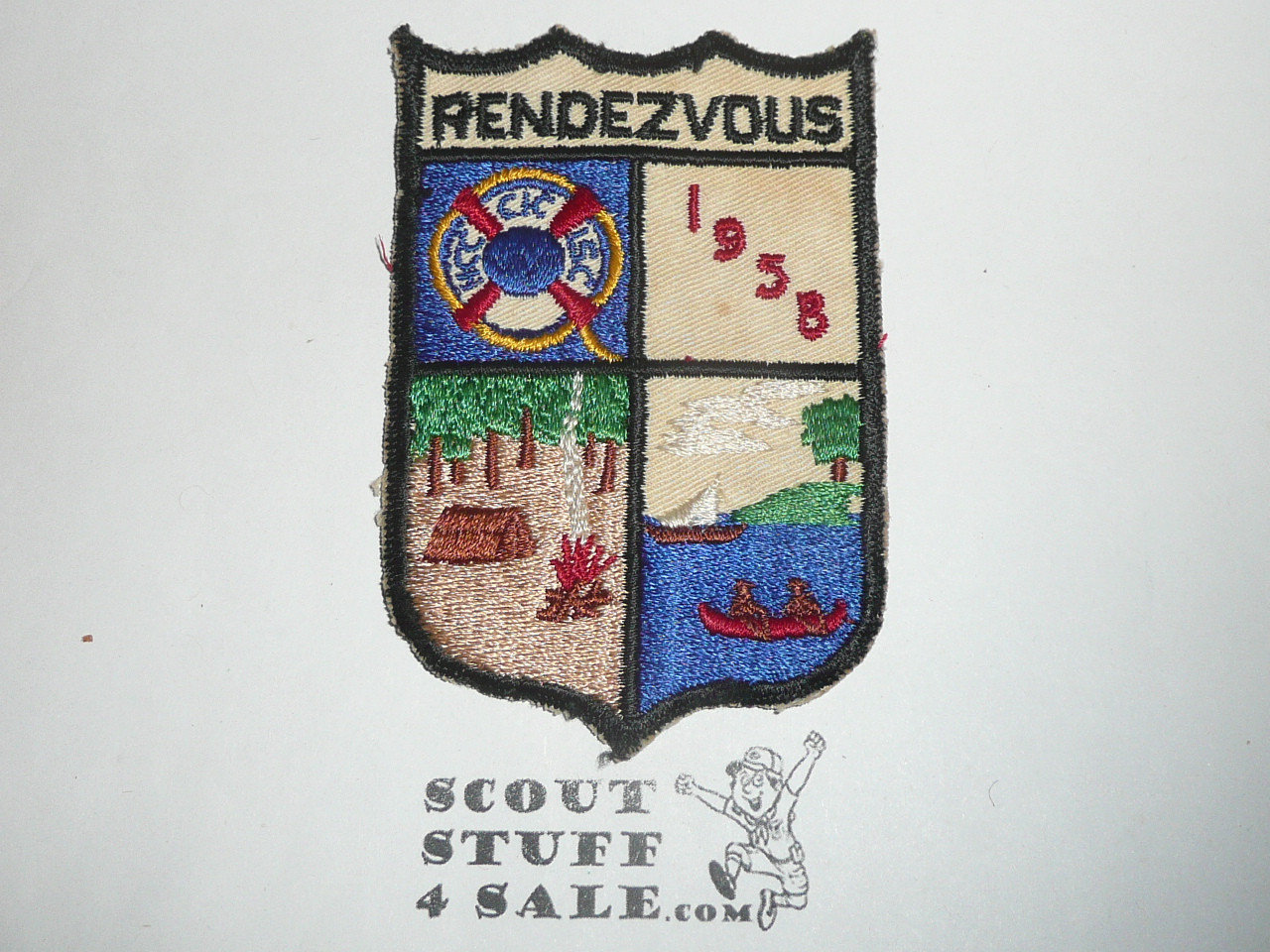 1958 Central Indiana Council Explorer Scout Rendezvous Patch