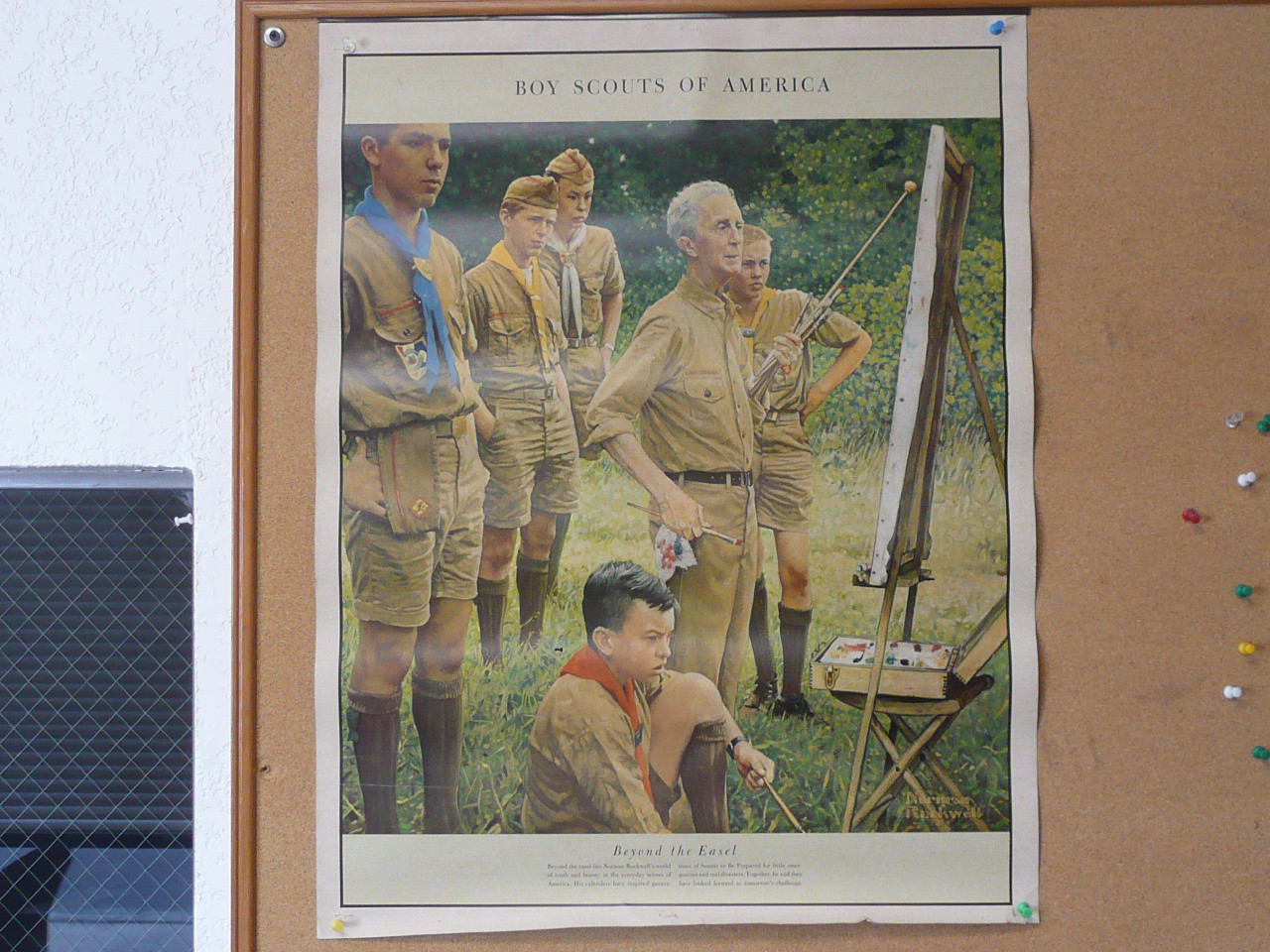 Beyond the Easel by Norman Rockwell Poster, 10" x 28", #P107