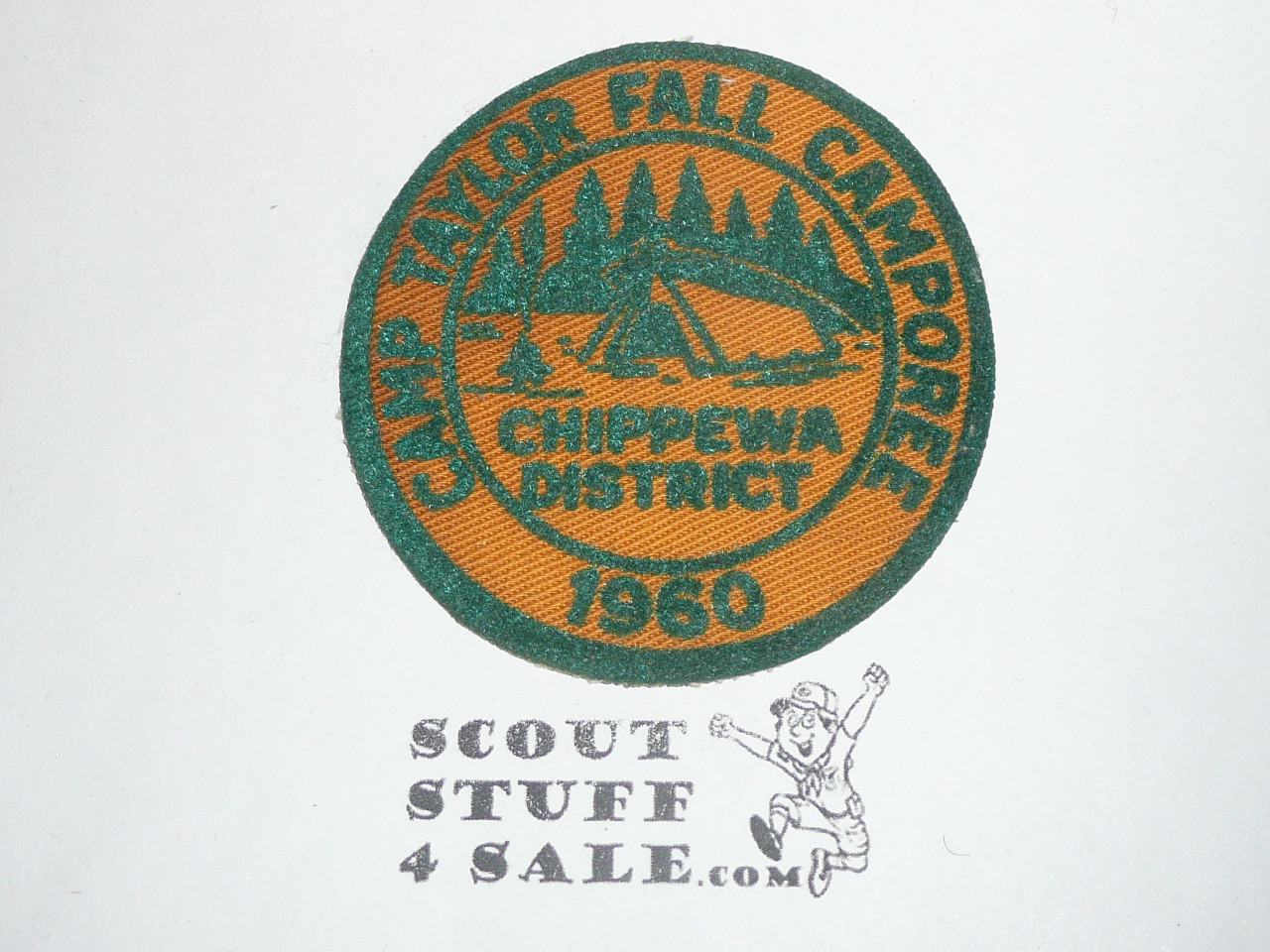 1960 Chippewa District Camp Taylor Dall Camporee flocked on twilll Patch