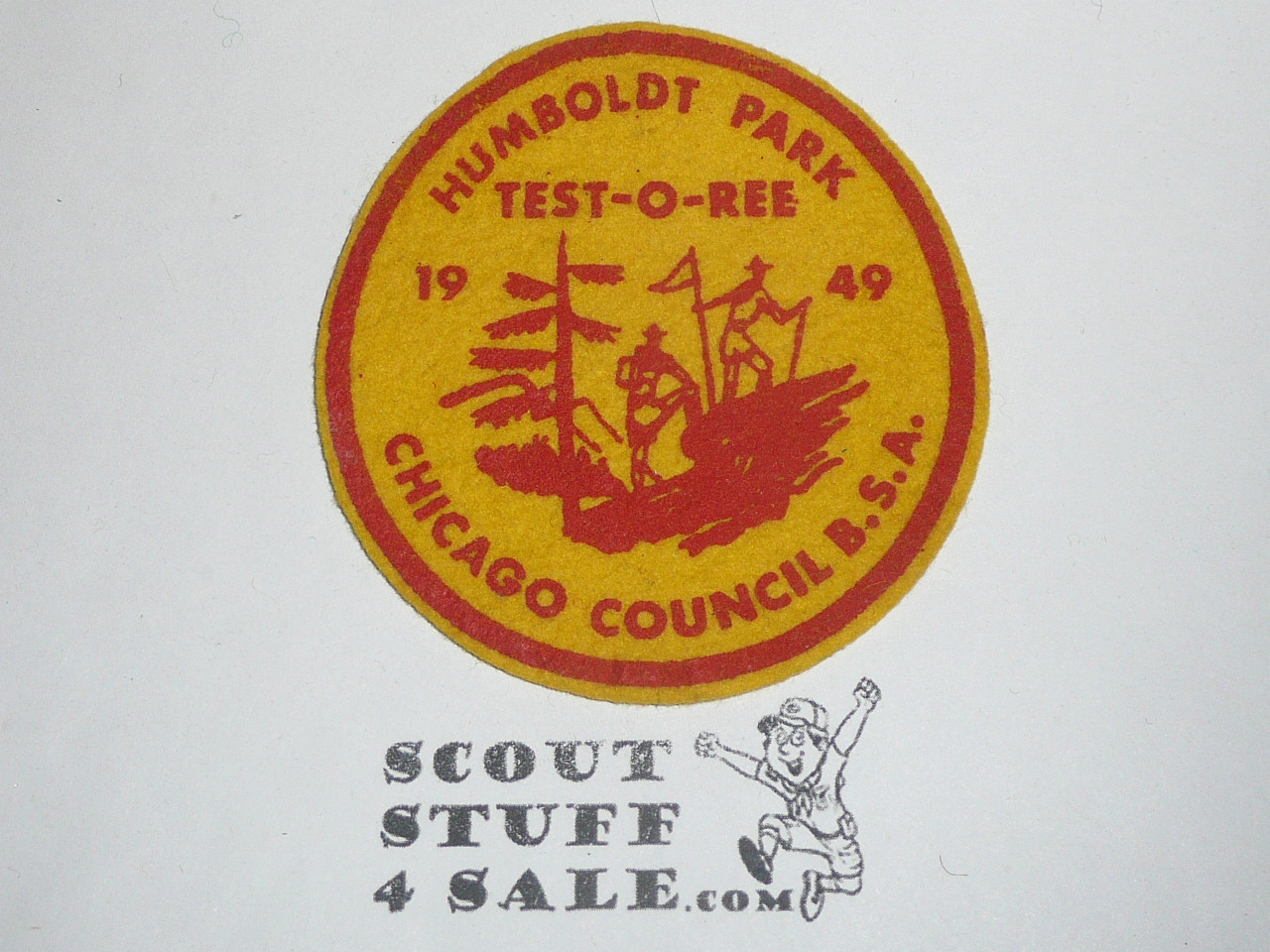 1949 Chicago Area Council Test-O-Ree Felt Patch