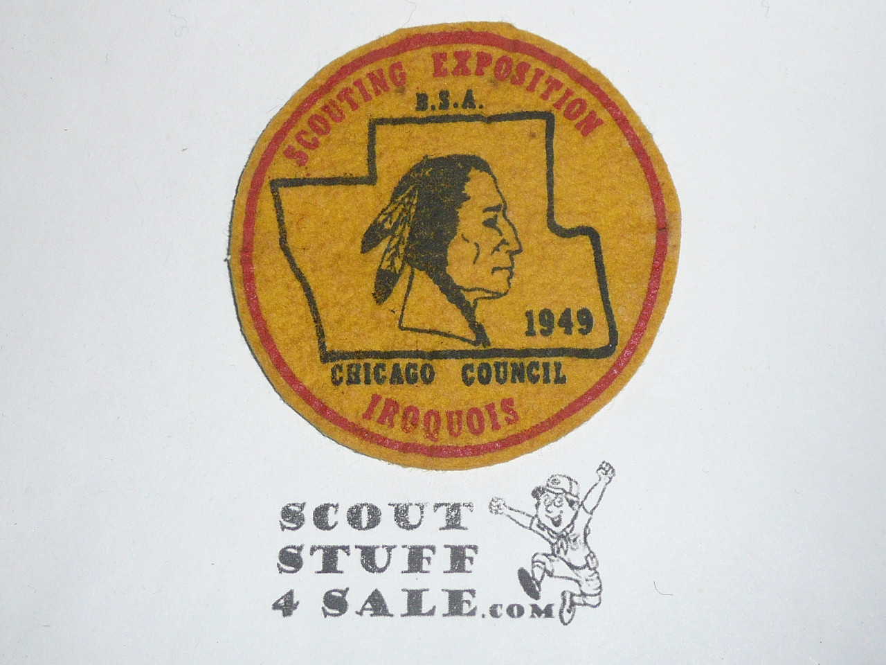 1949 Chicago Area Council Scouting Exposition Felt Patch