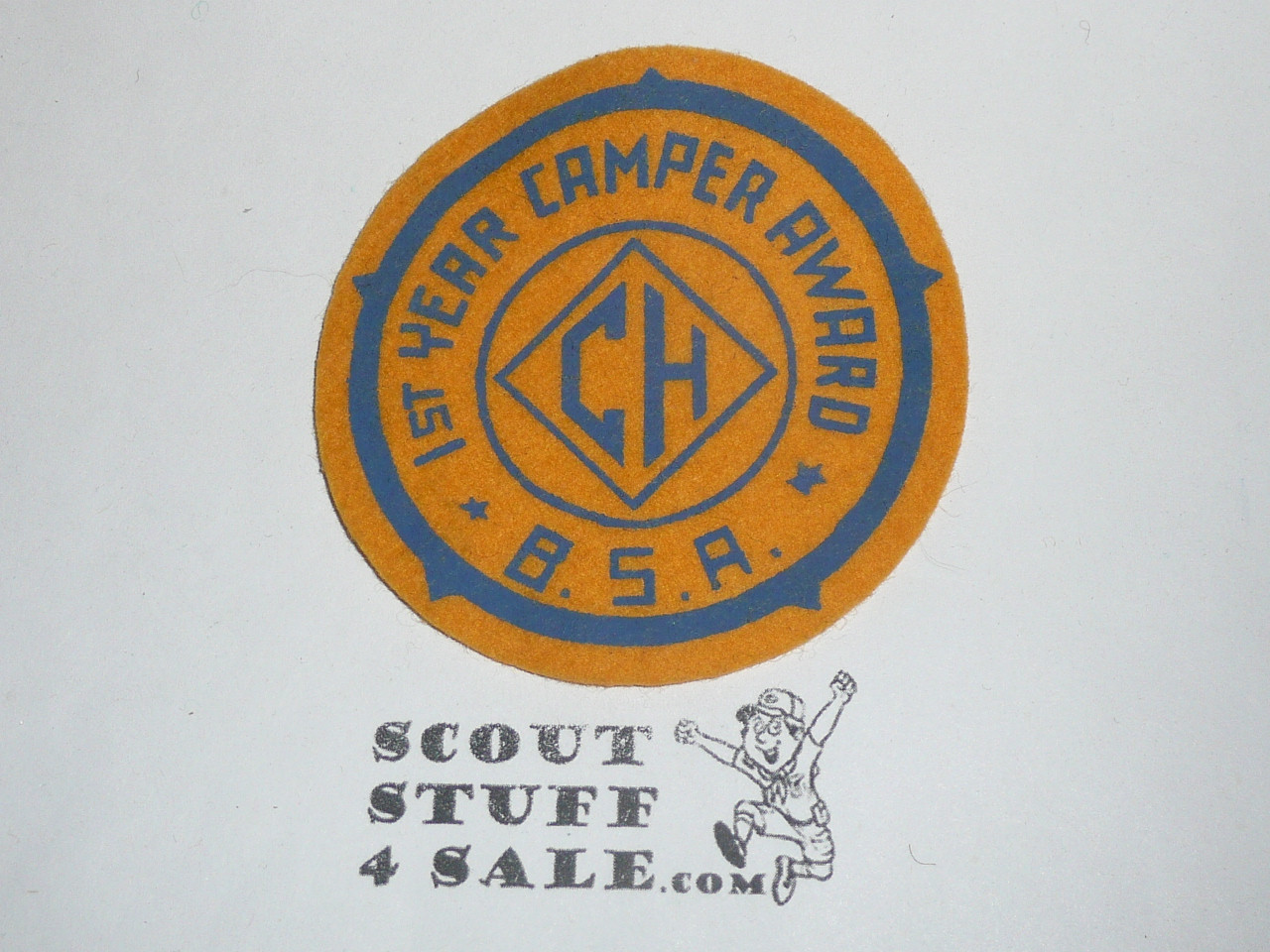 CH Boy Scout Camp 1st Year Camper Award Felt Patch