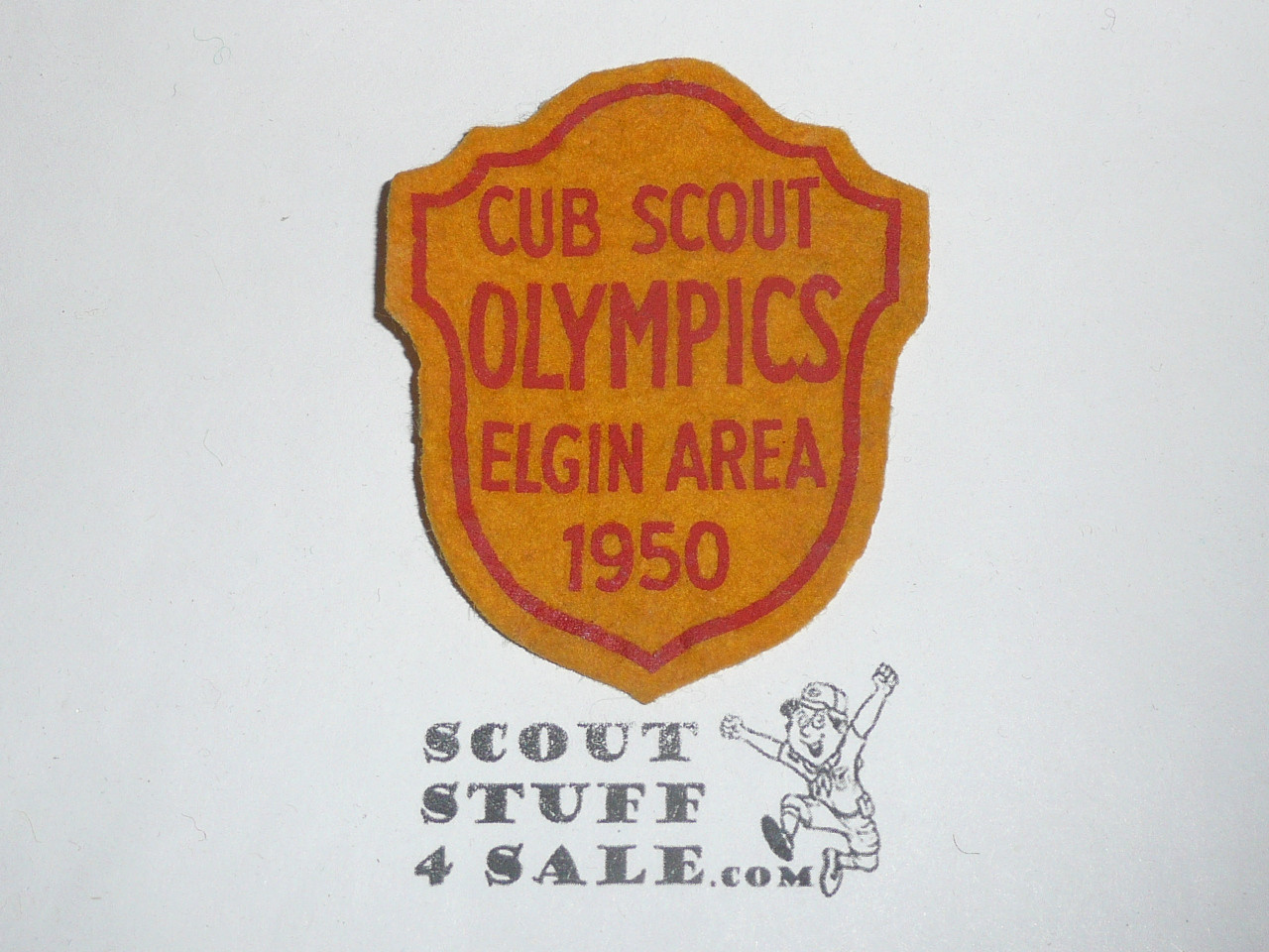 1950 Elgin Area Council Cub Scout Olympics Felt Patch