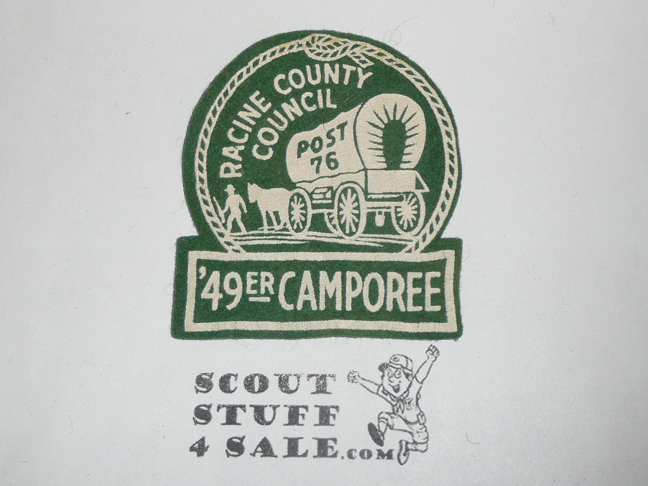 Racine County Council '49er Camporee Felt Patch