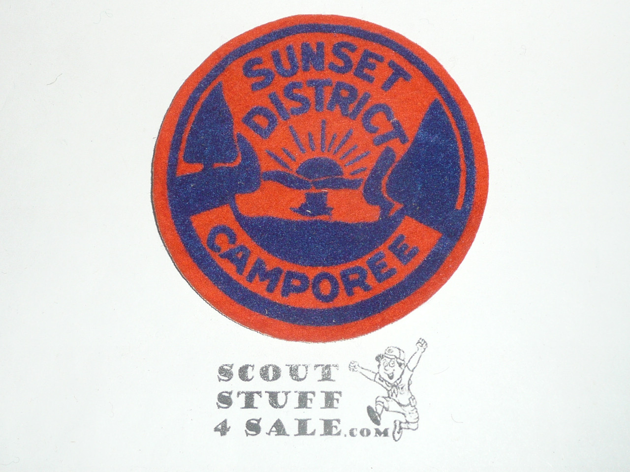 1950's San Francisco Council Sunset District Camporee Felt Patch