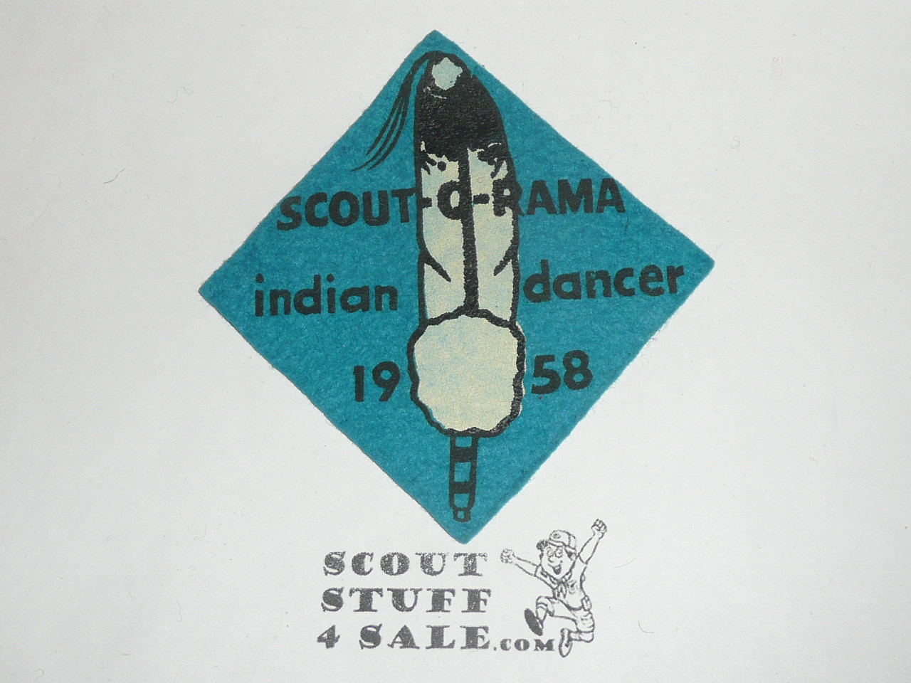 1958 Indian Dancer Scout-O-Rama Felt Patch