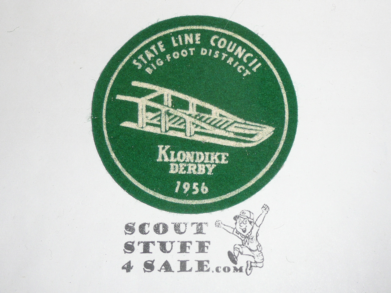 1956 State Line Council Klondike Derby Felt Patch
