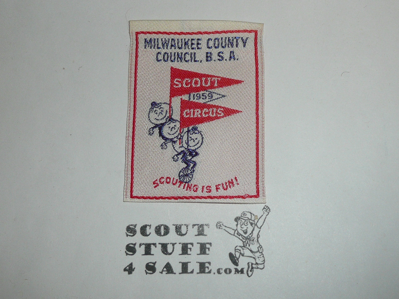 1959 Milwaukee County Council Scout Circus Woven Patch
