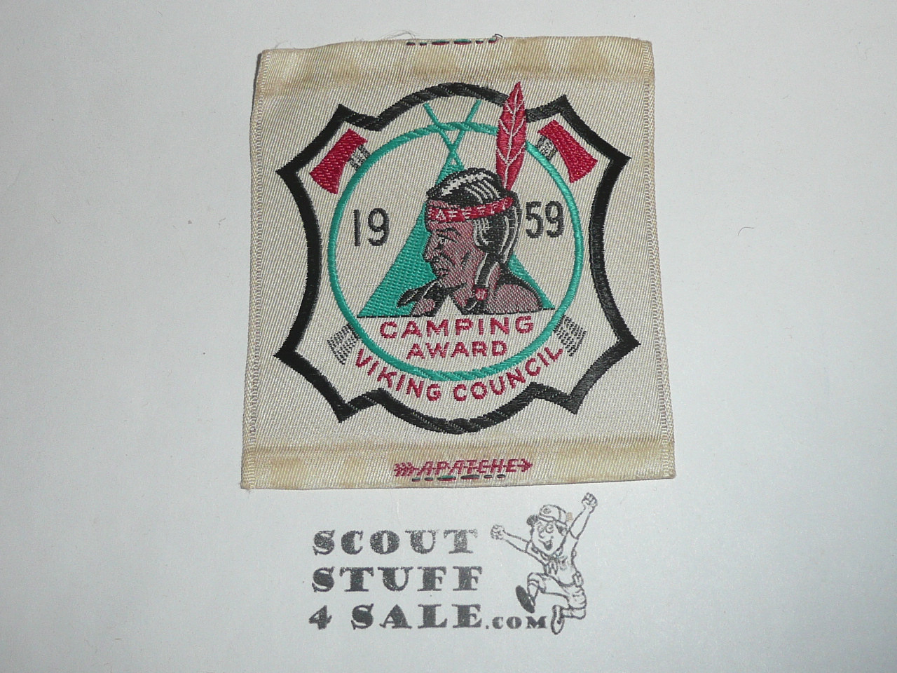 1959 Viking Council Camping Award Woven Patch