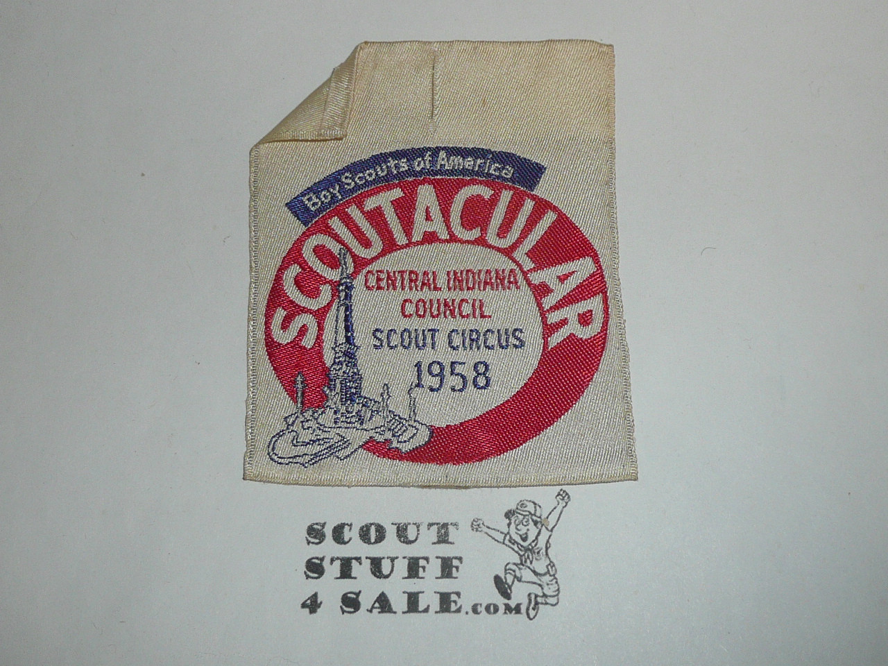 1958 Central Indiana Council Scout Circus Woven Patch