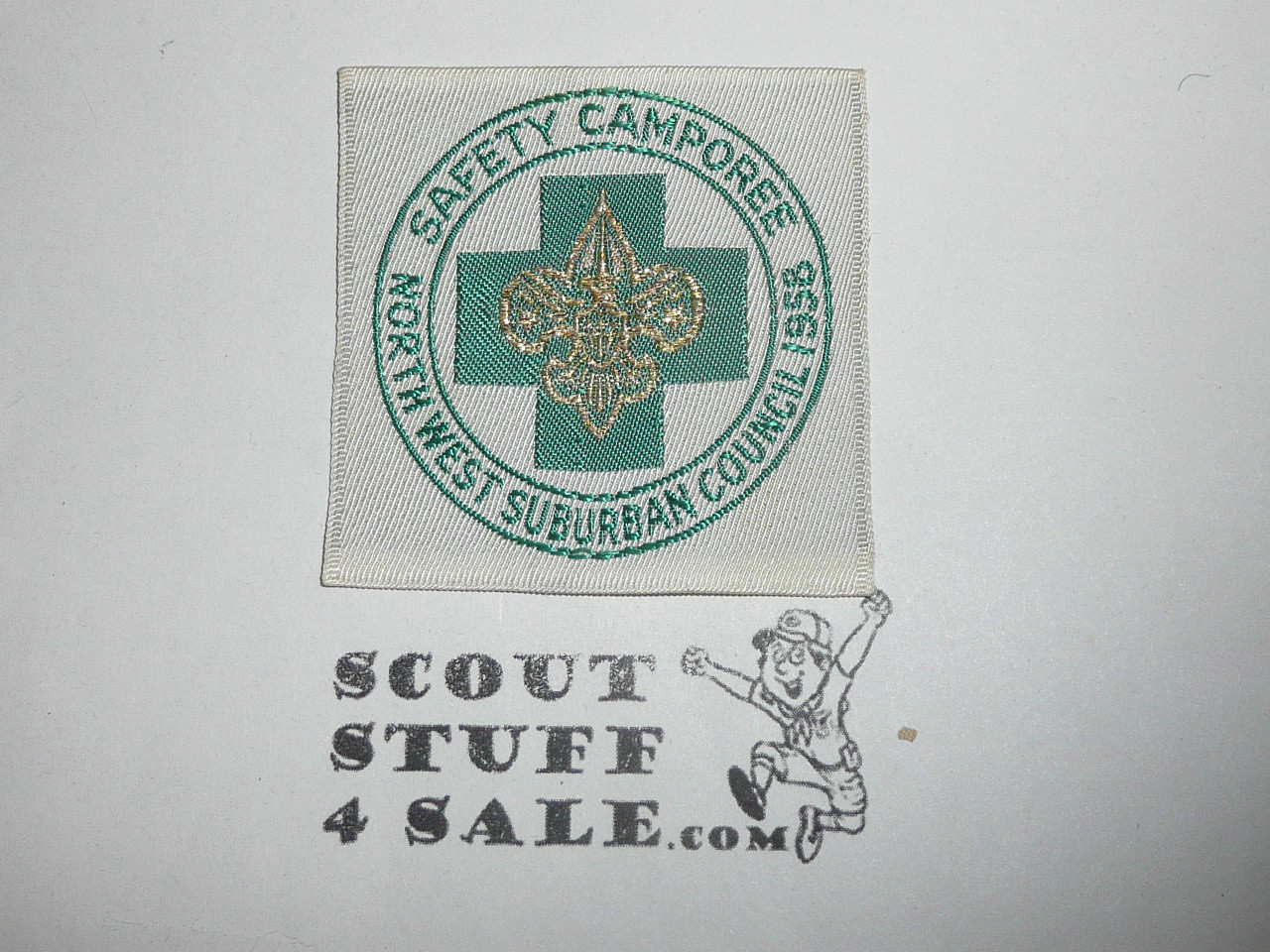 1958 North West Suburban Council Safety Camporee Woven Patch