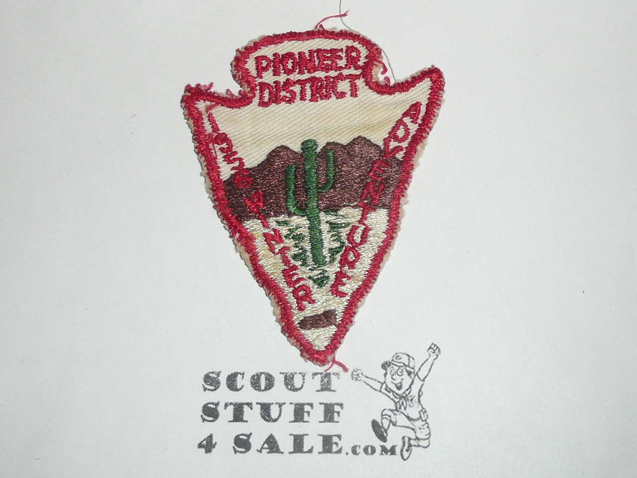 Los Angeles Area Council, Pioneer District Winter Adventure Patch, 1956, lite use