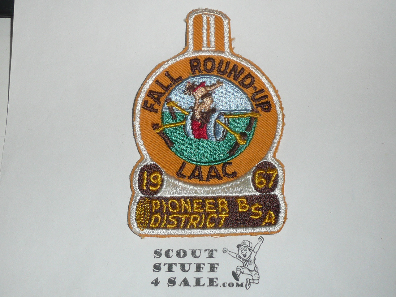 Los Angeles Area Council, Pioneer District Fall Round-up Patch, 1967