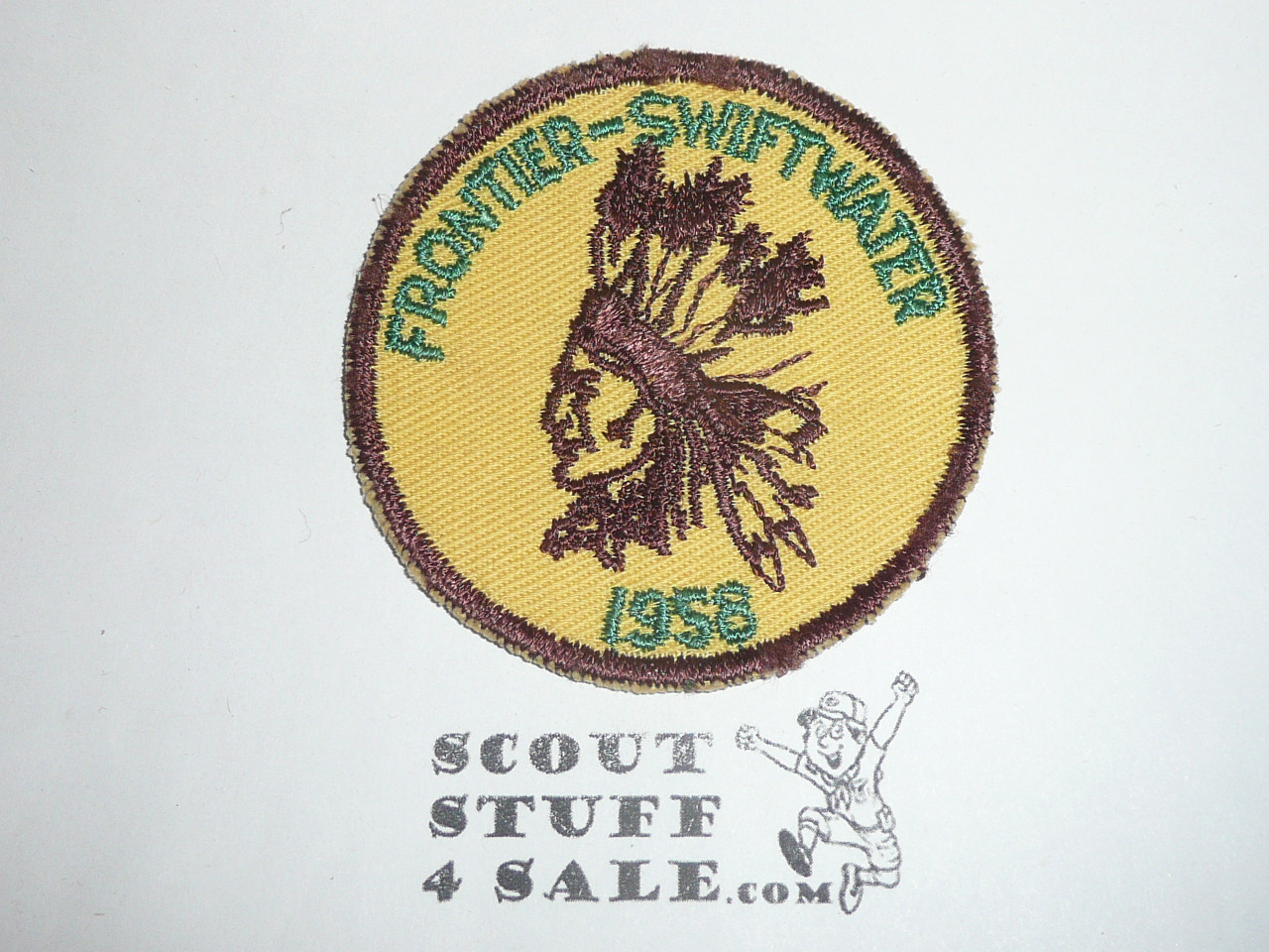 Los Angeles Area Council, Frontier District Swift Water Camp Patch, 1958