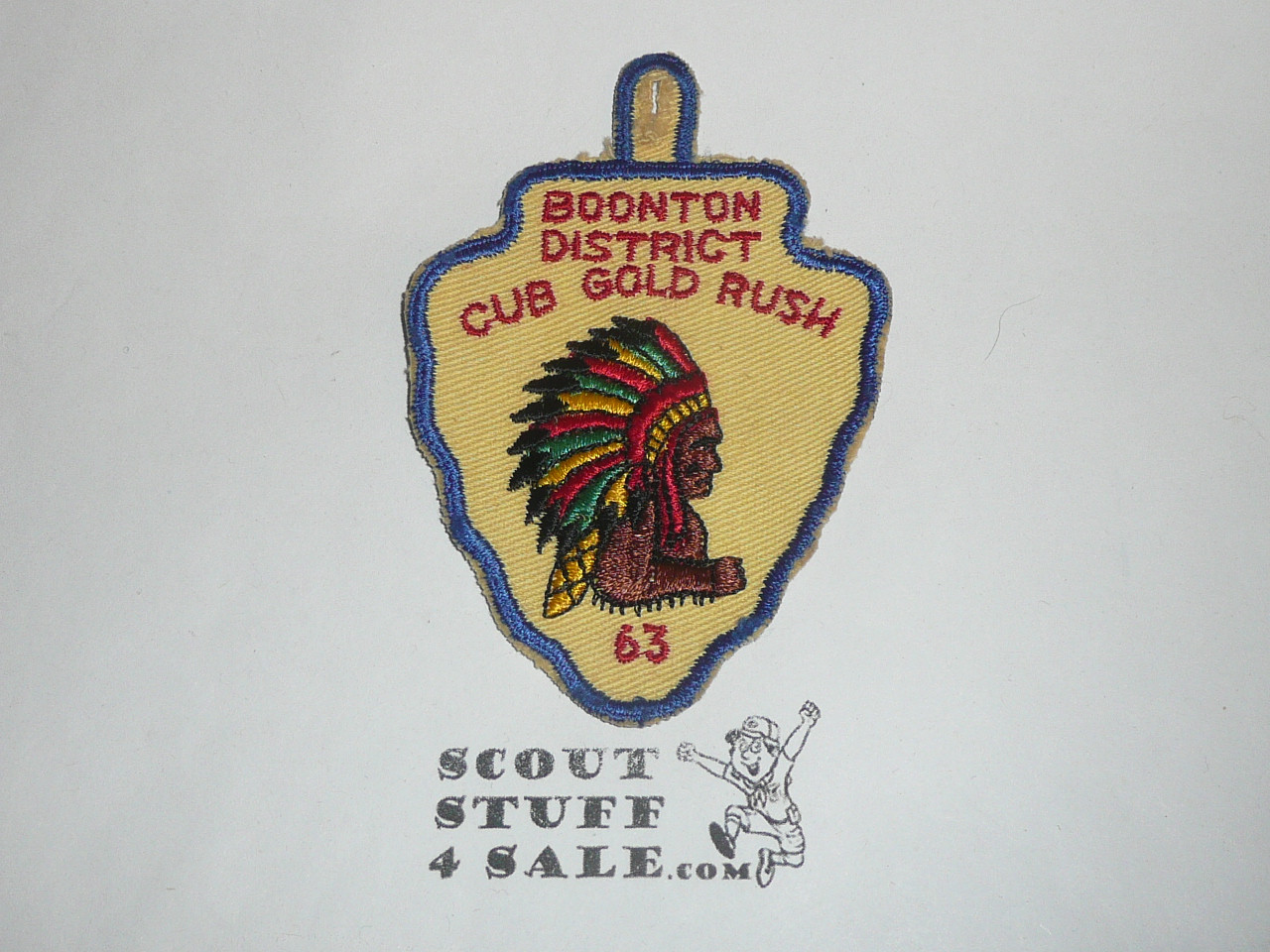 Boontoon District Cub Scout Gold Rush Patch, 1963