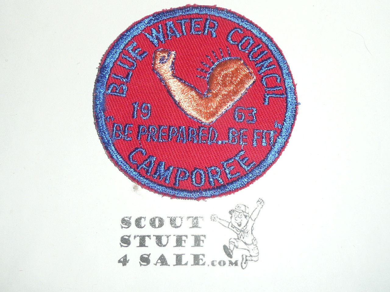 Blue Water Council Be Prepared Be Fit Camporee Patch, 1963