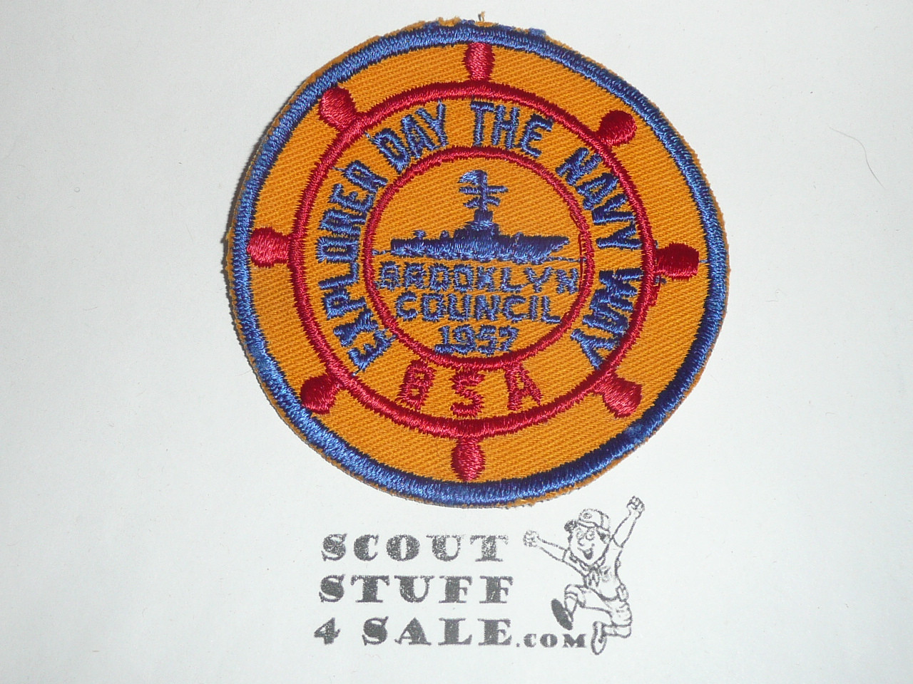 Brooklyn Council Explorer Day The Navy Way Patch, 1957