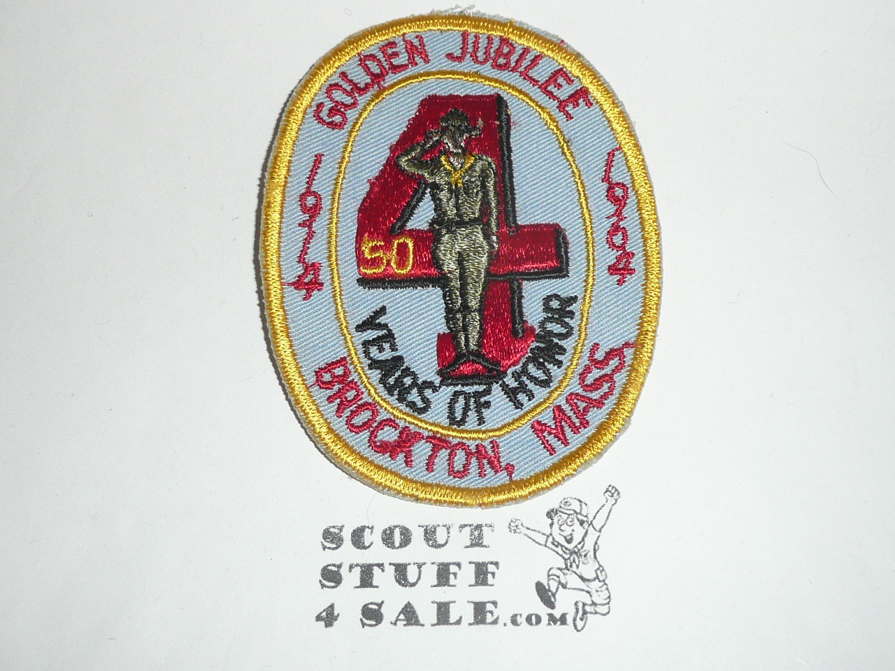 Brockton MASS Golden Jubilee 50th Anniversary Patch, 1964