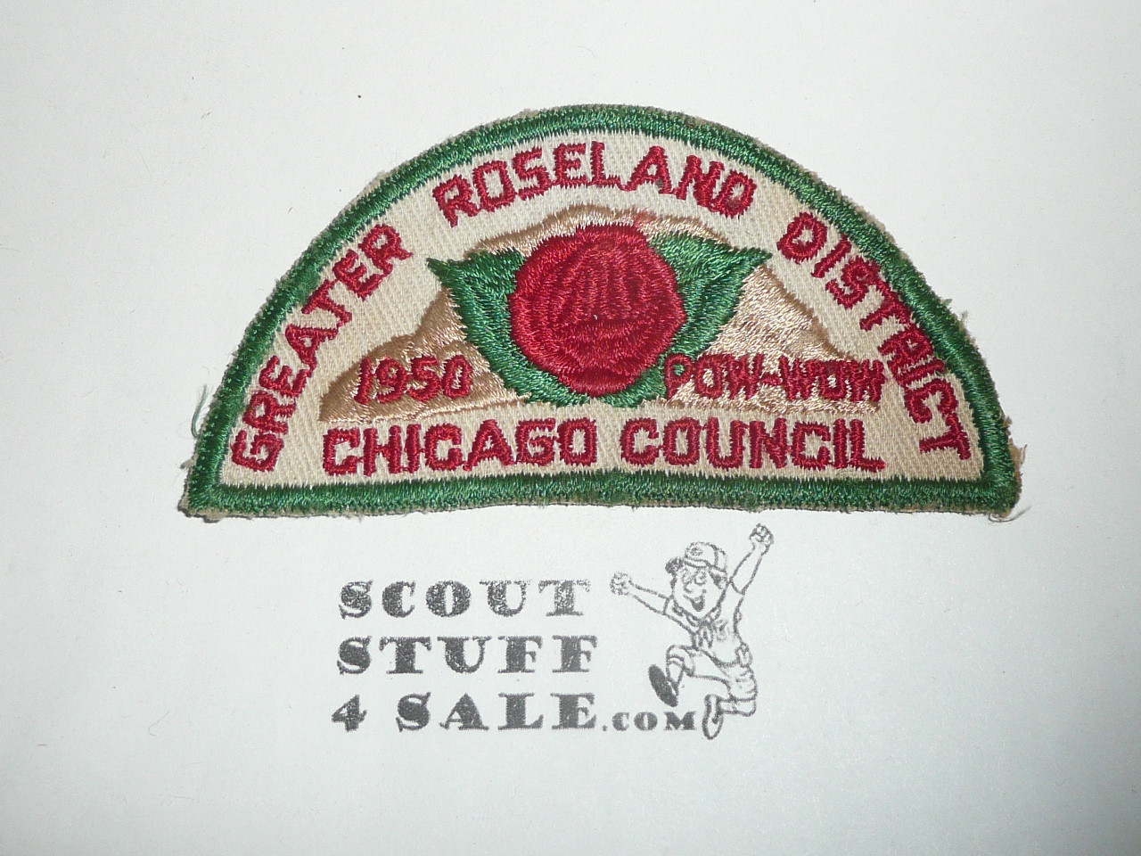 Chicago Area Council, Greater Roseland District Pow-Wow Patch, 1950