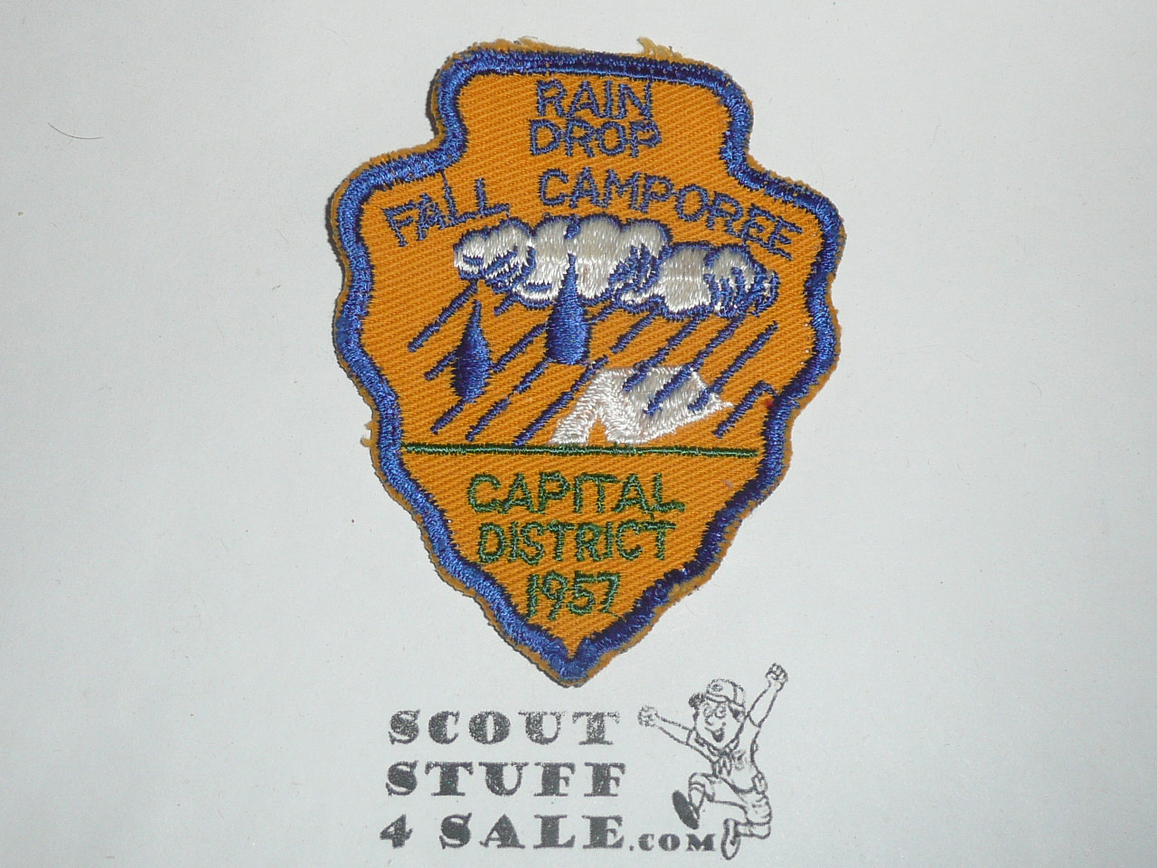 Capital District Rain Drop Fall Camporee Patch, 1957
