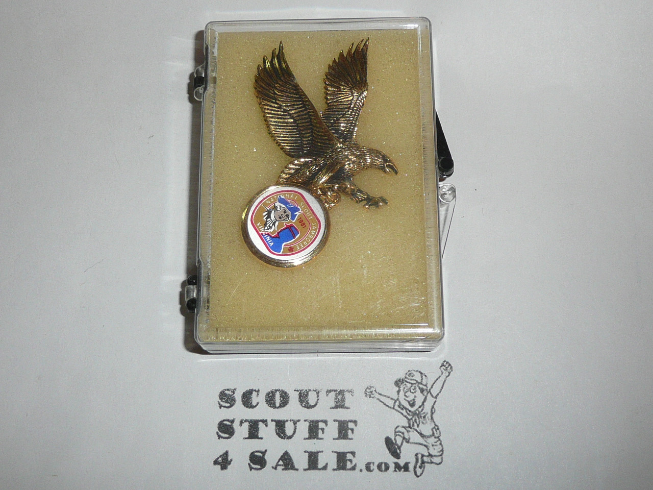 1981 National Jamboree Eagle Pin with hanging charm