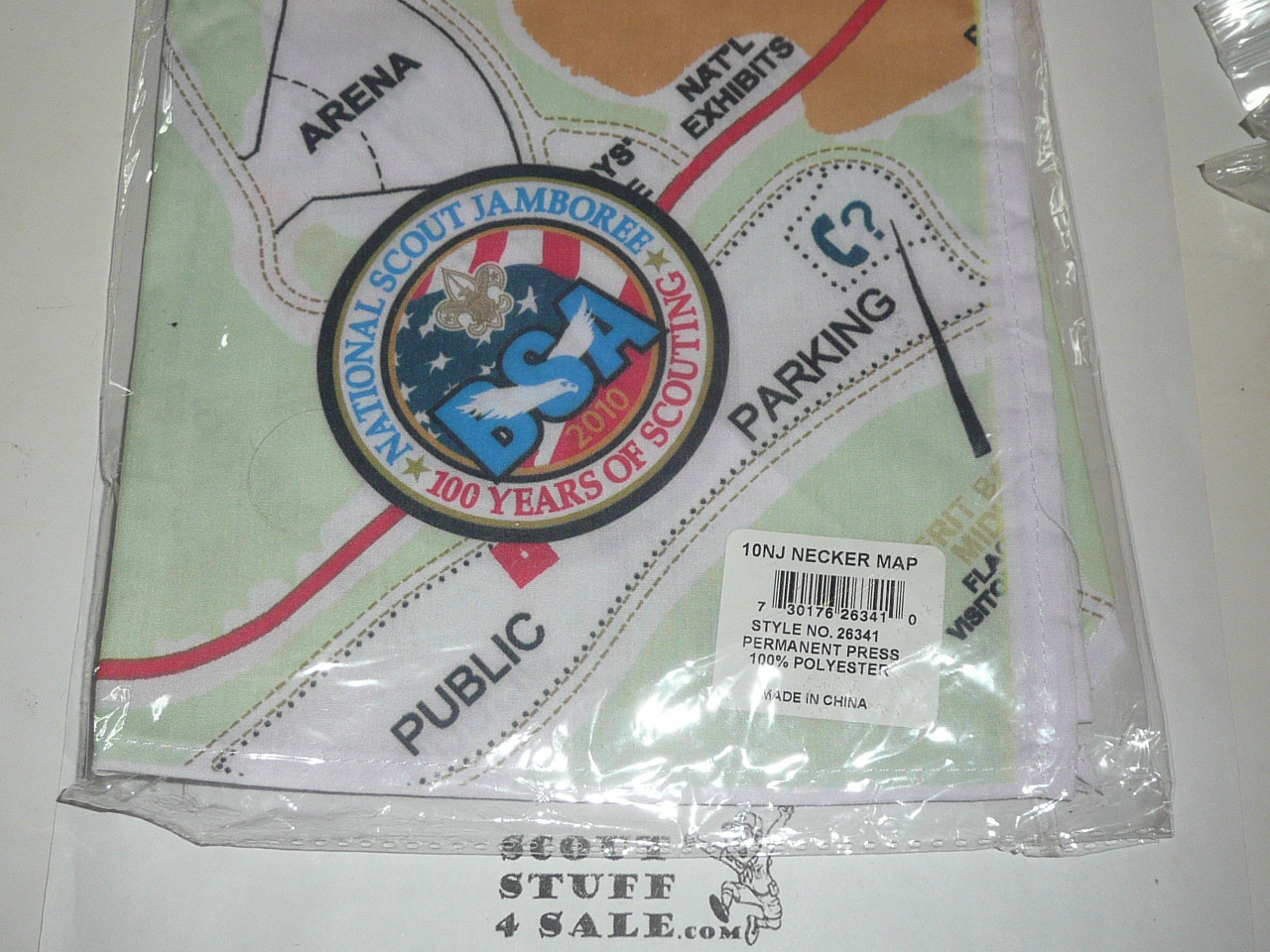 2010 National Jamboree Map Bandana / Neckerchief