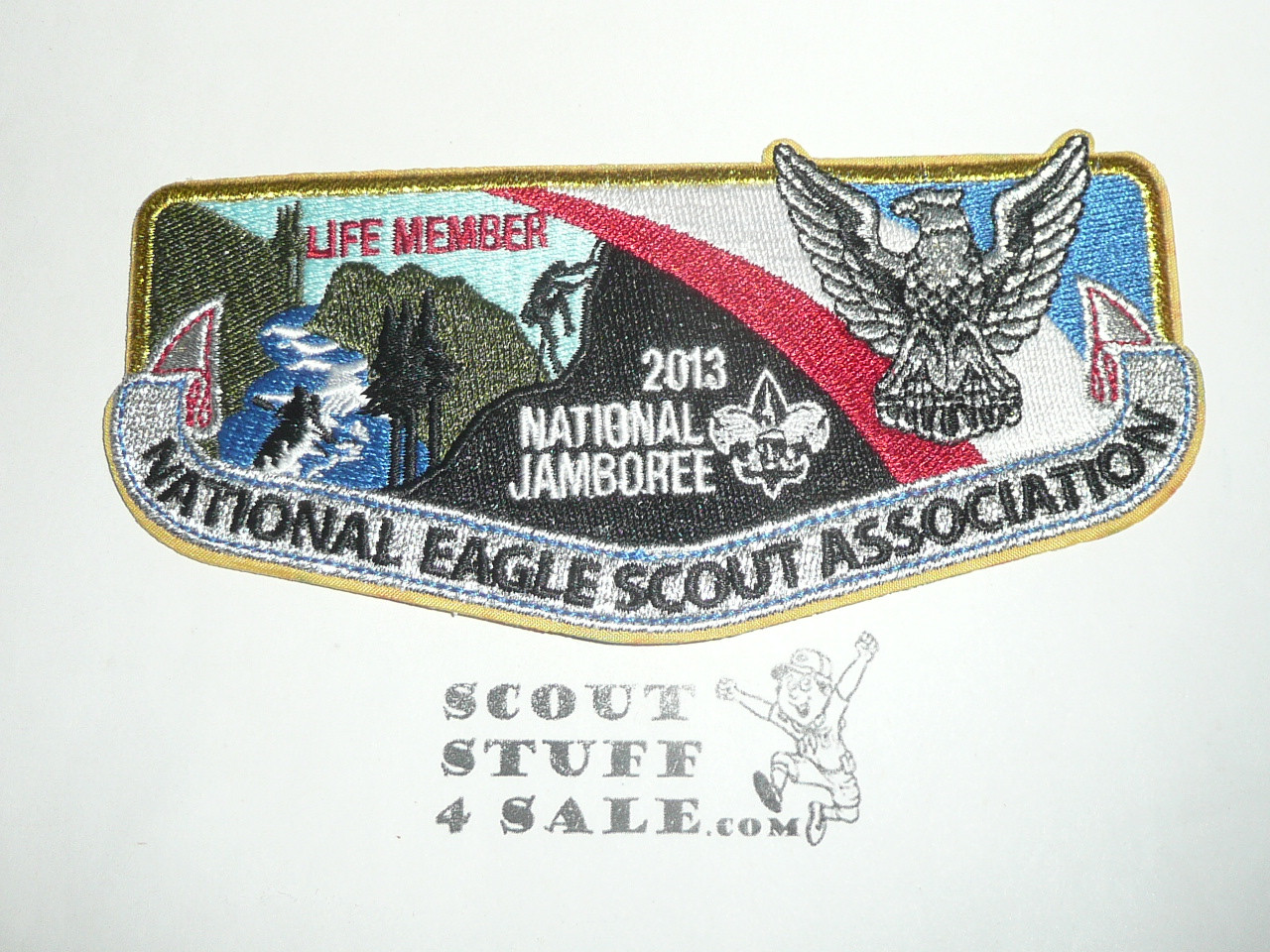 2013 National Jamboree National Eagle Scout Association (NESA) Life Member Flap Patch