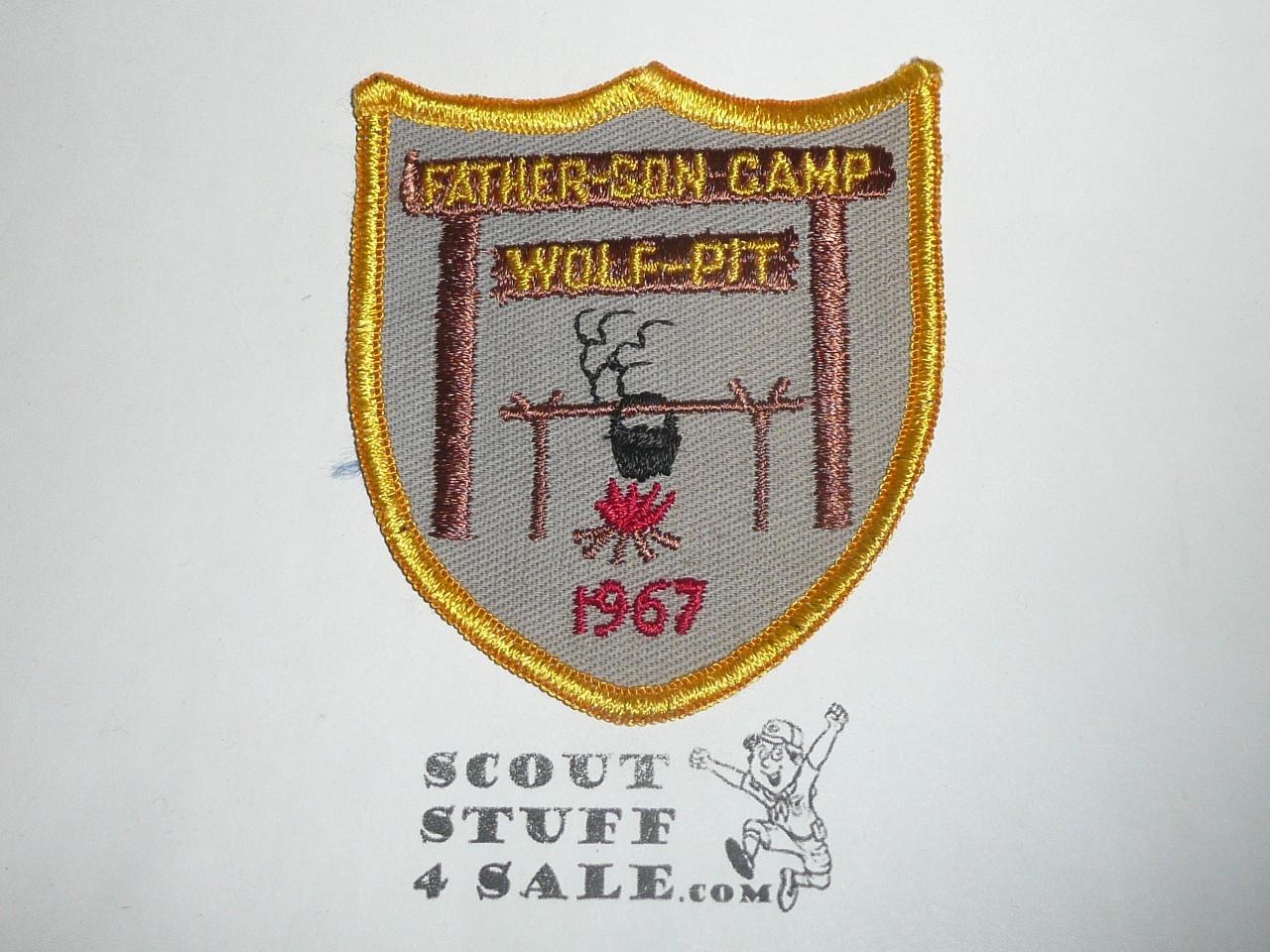 Father- Son Camp Wolf Pit Patch, 1967