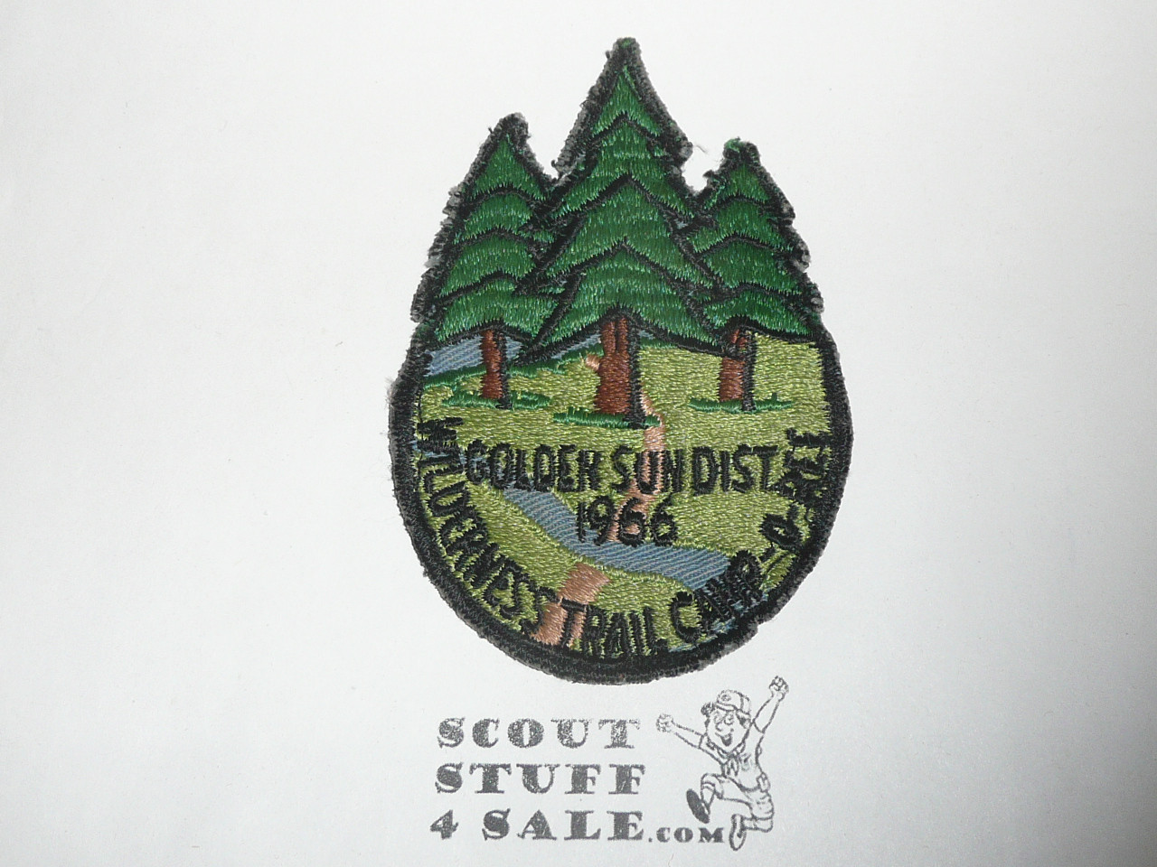 Golden Sun District Camporee Patch, 1966, lite use