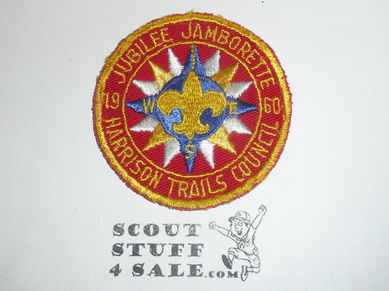 Harrison Trails Council Jamborette Patch, 1960, sewn