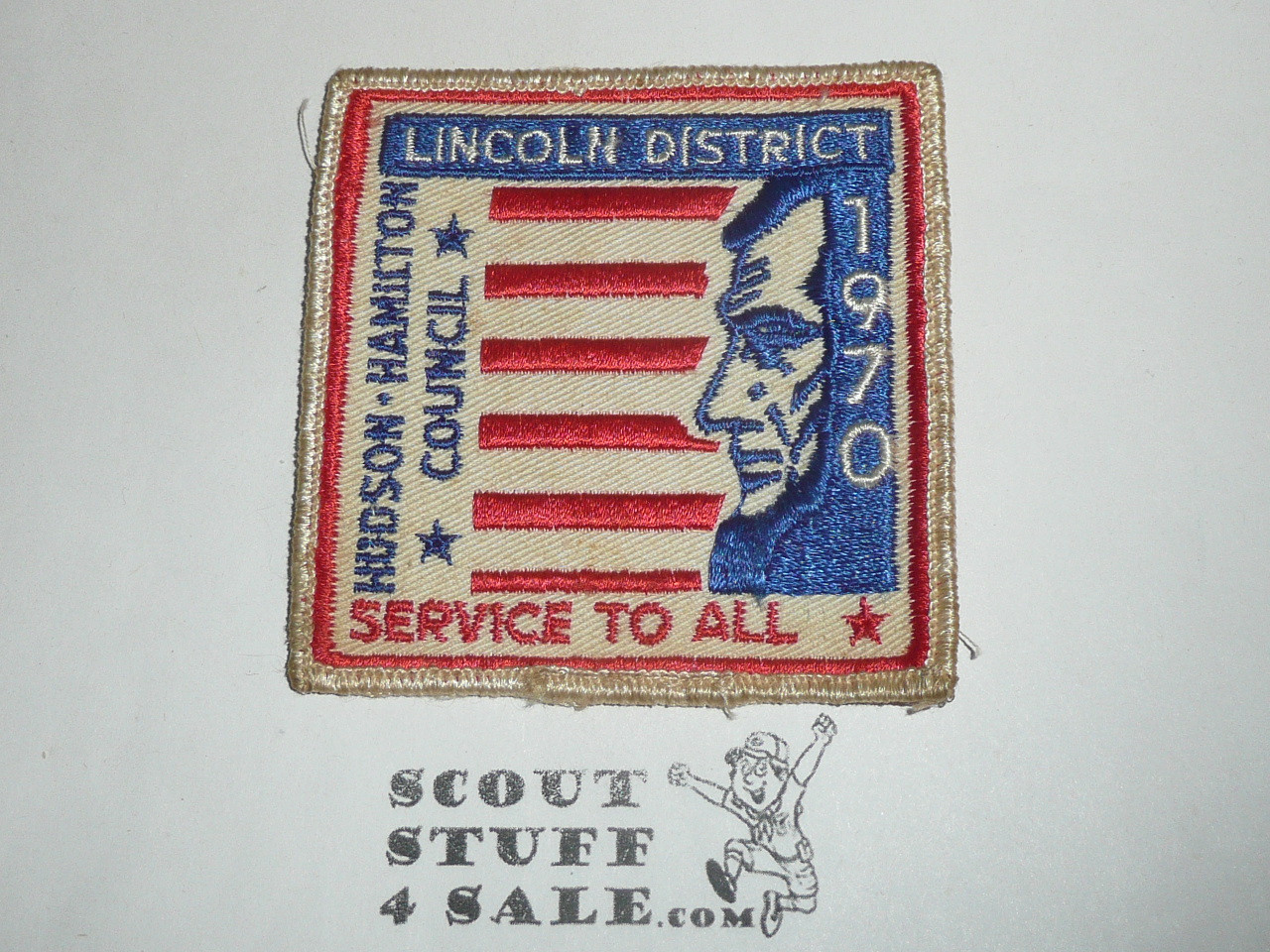 Hudson Hamilton Council, Lincoln District Patch, 1970